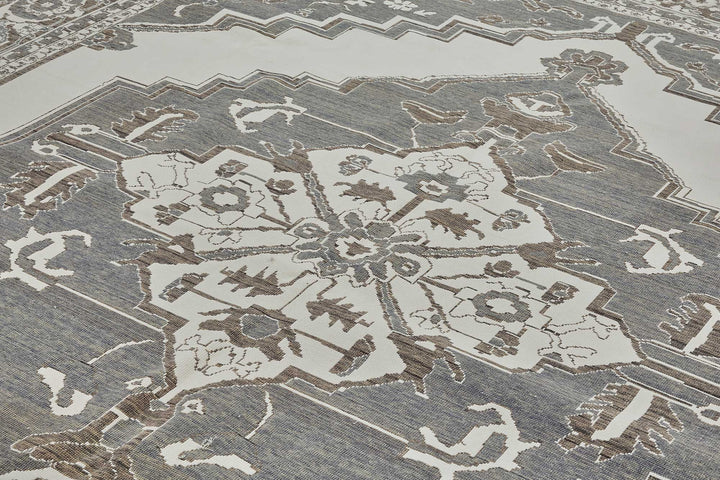 10x13 Hand-Loomed Oushak Rug - 51117
