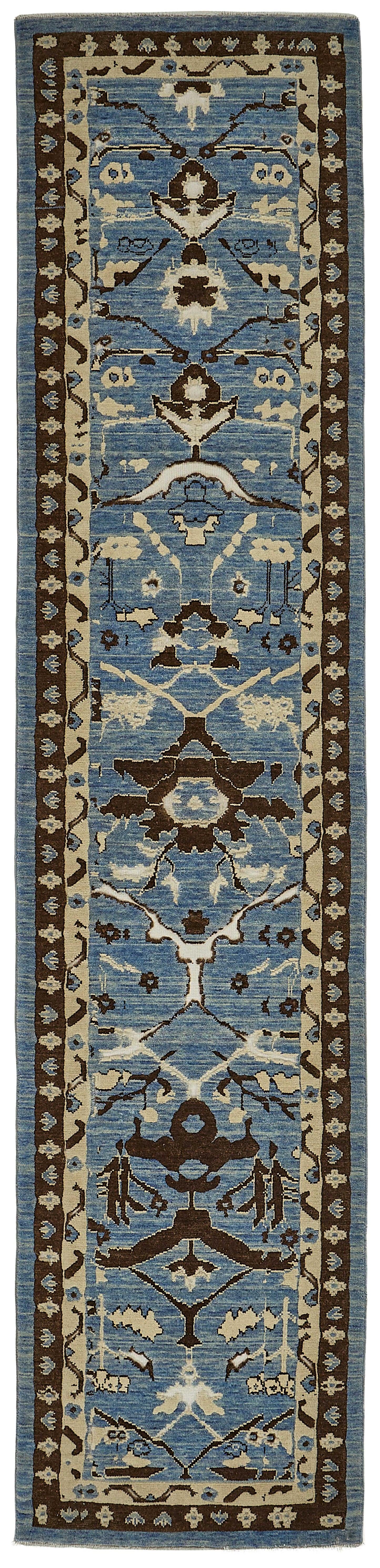 3x12 Hand-Loomed Oushak Rug - 51128