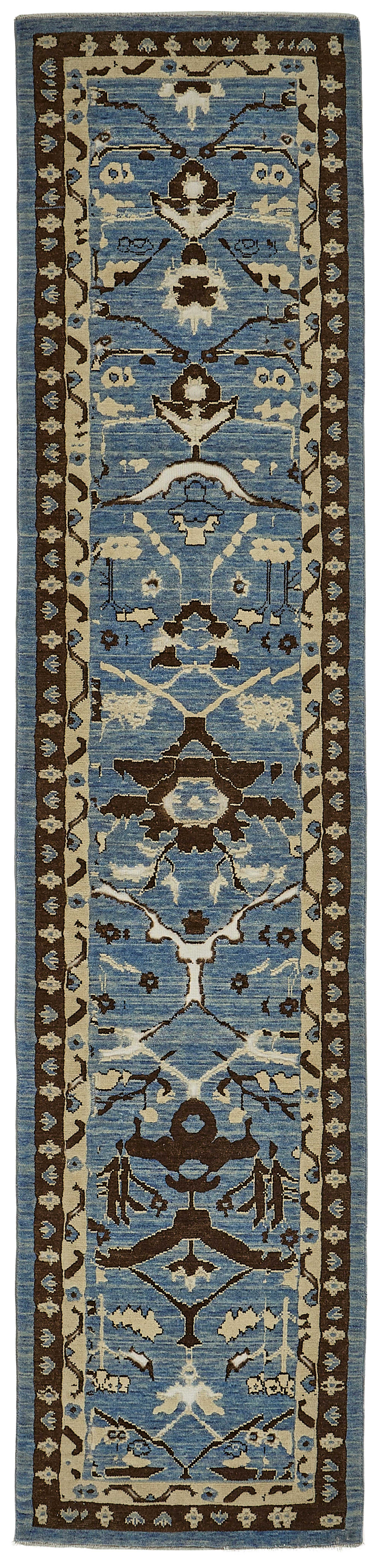 3x12 Hand-Loomed Oushak Rug - 51128