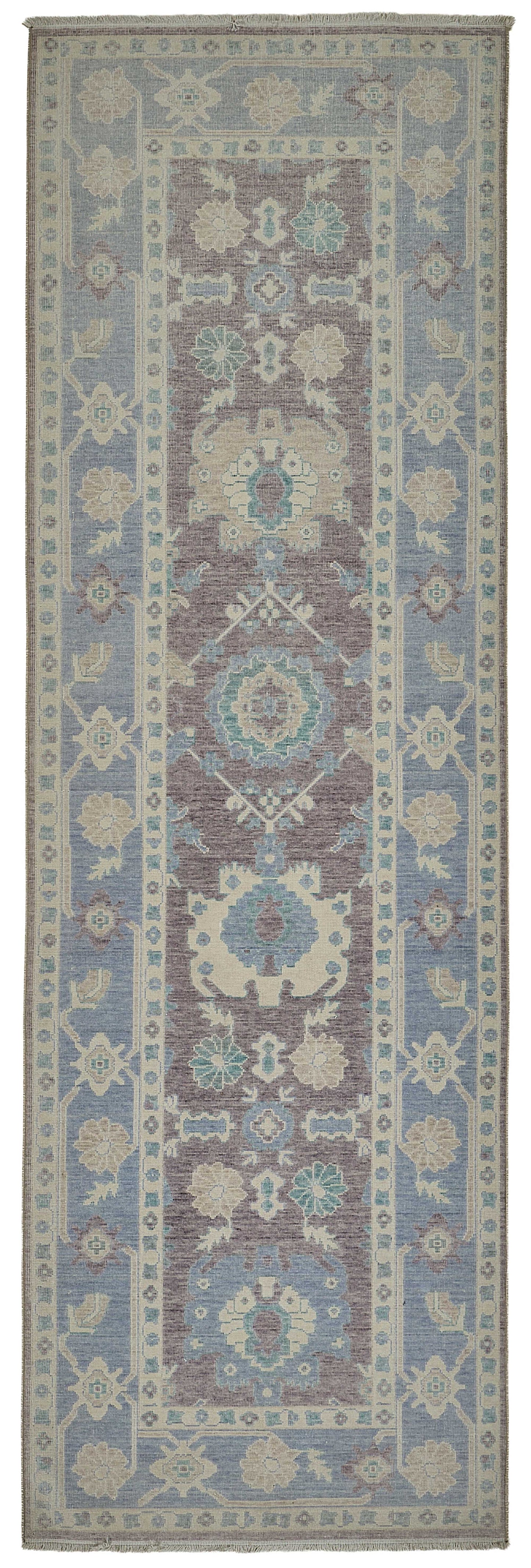3x11 Hand-Loomed Oushak Rug - 51129