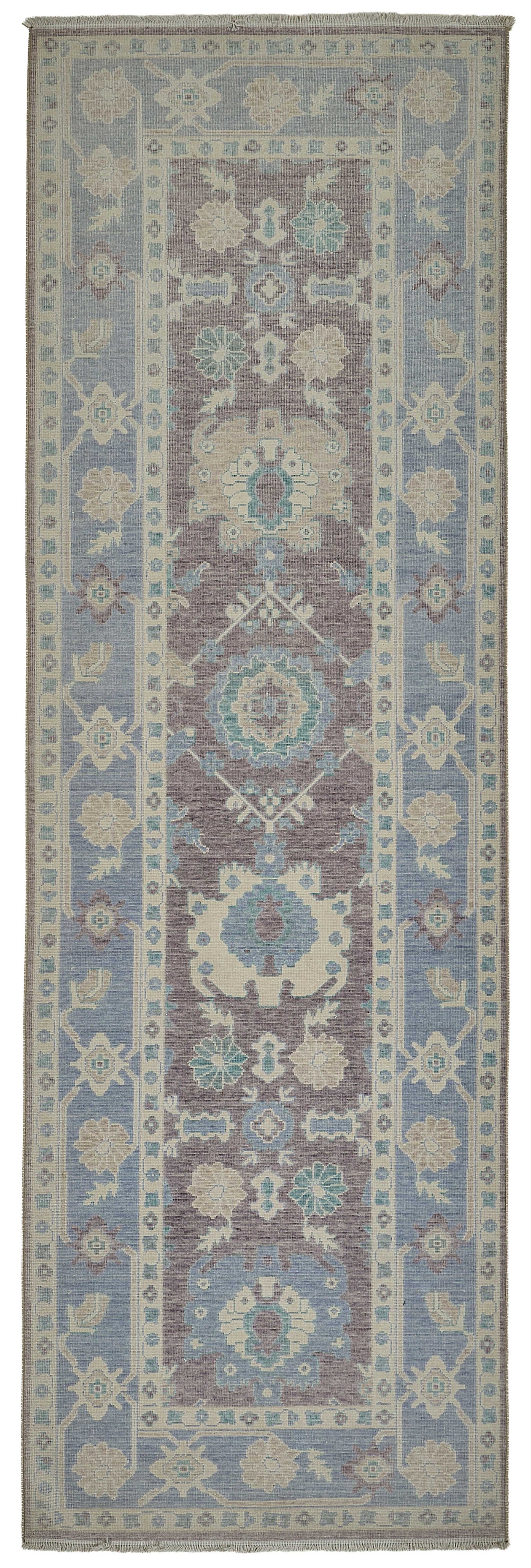 3x11 Hand-Loomed Oushak Rug - 51129