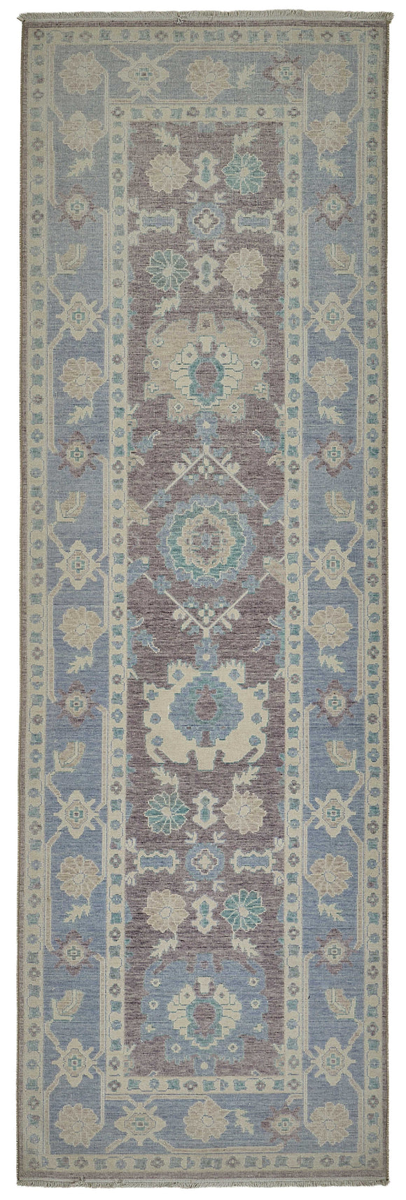 3x11 Hand-Loomed Oushak Rug - 51129