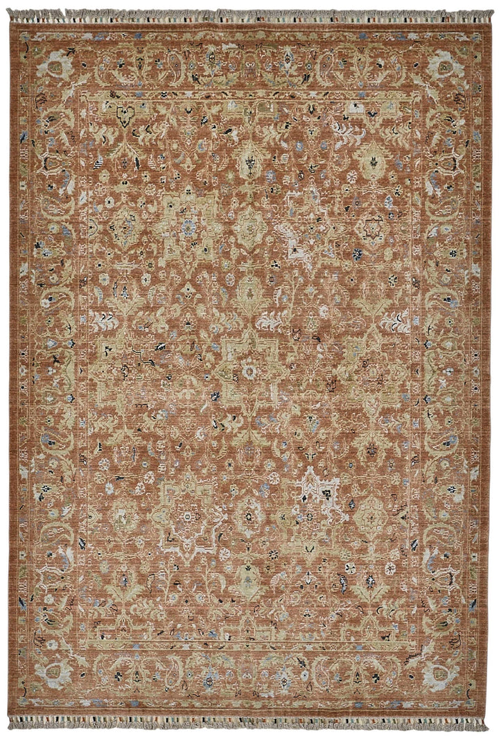 7x10 Hand-Loomed Oushak Rug - 51148