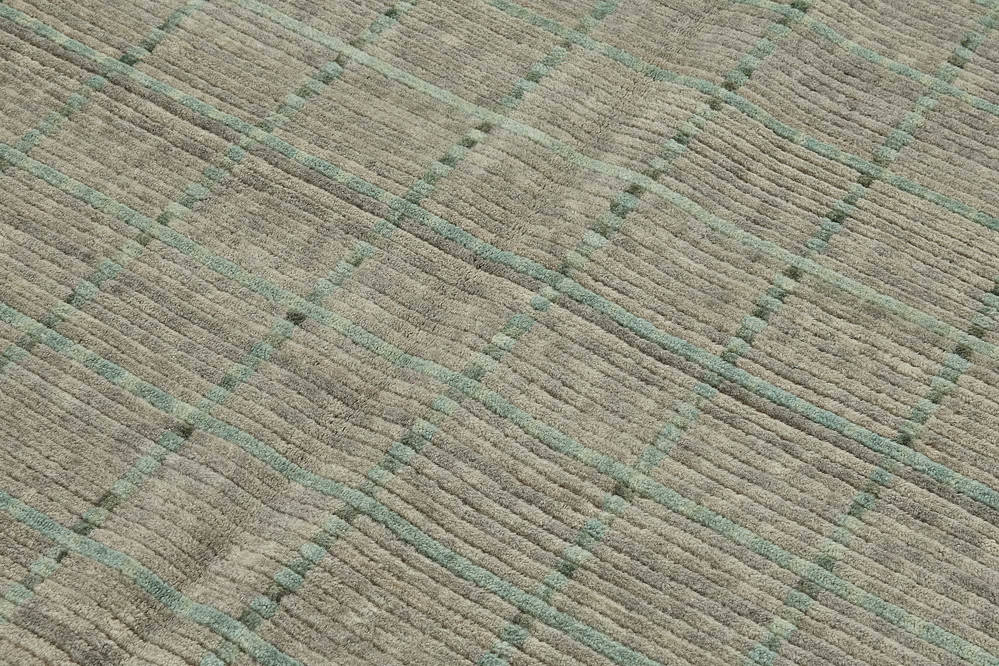 7x10 Hand-Loomed Oushak Rug - 51152