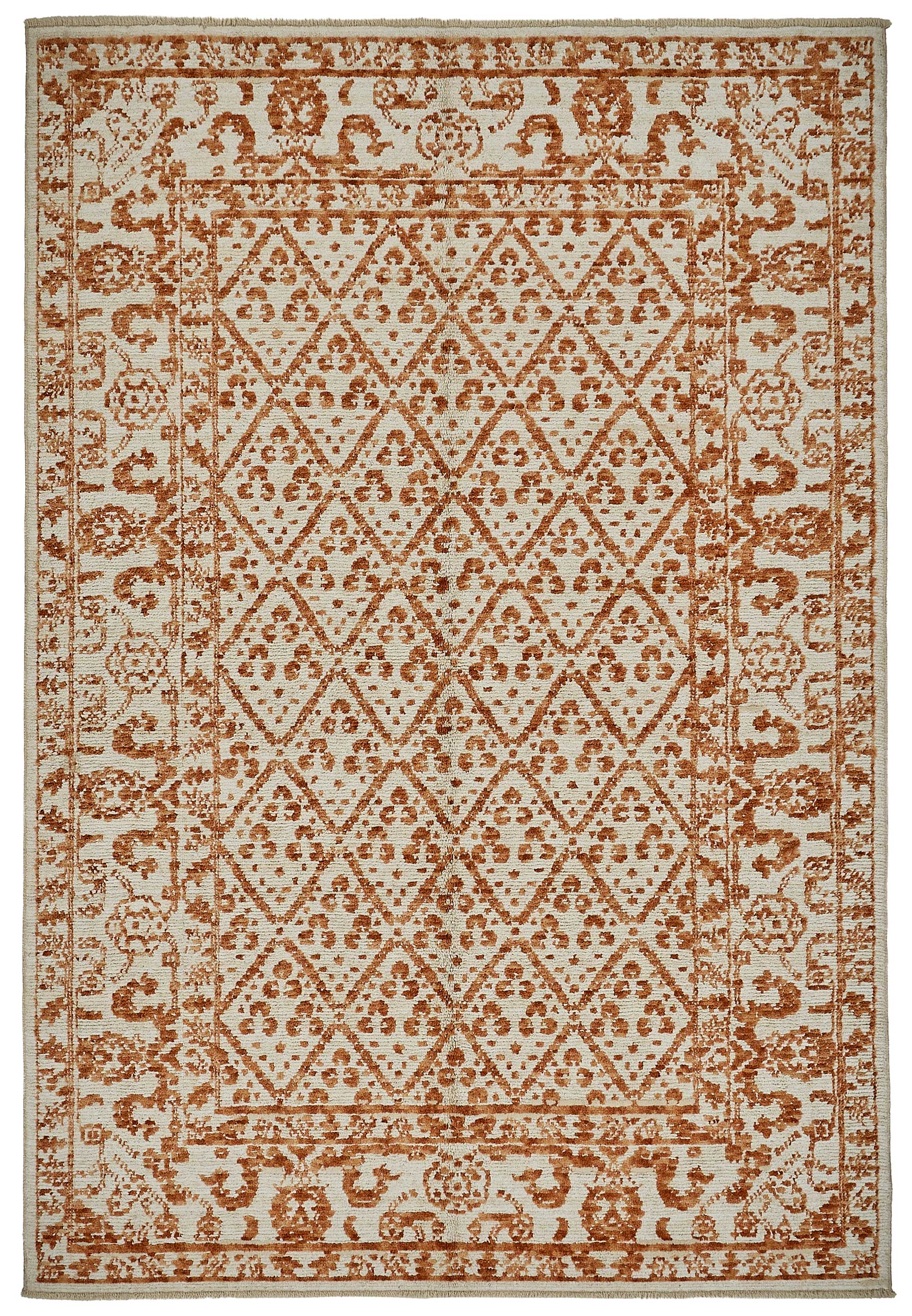 6x10 Orange Small Oushak Rug - 51165