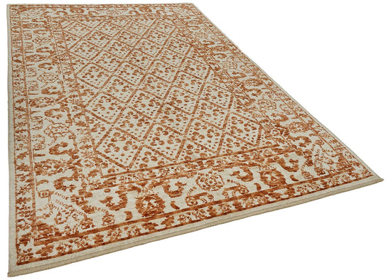 6x10 Orange Small Oushak Rug - 51165
