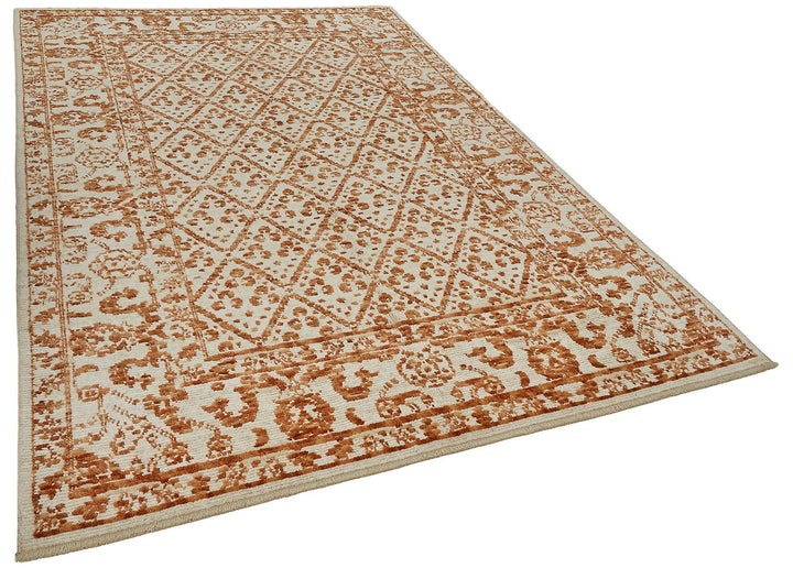 6x10 Orange Small Oushak Rug - 51165