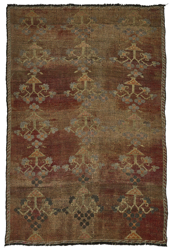 7x10 Vintage Turkish Cicim Kilim Rug - 51175