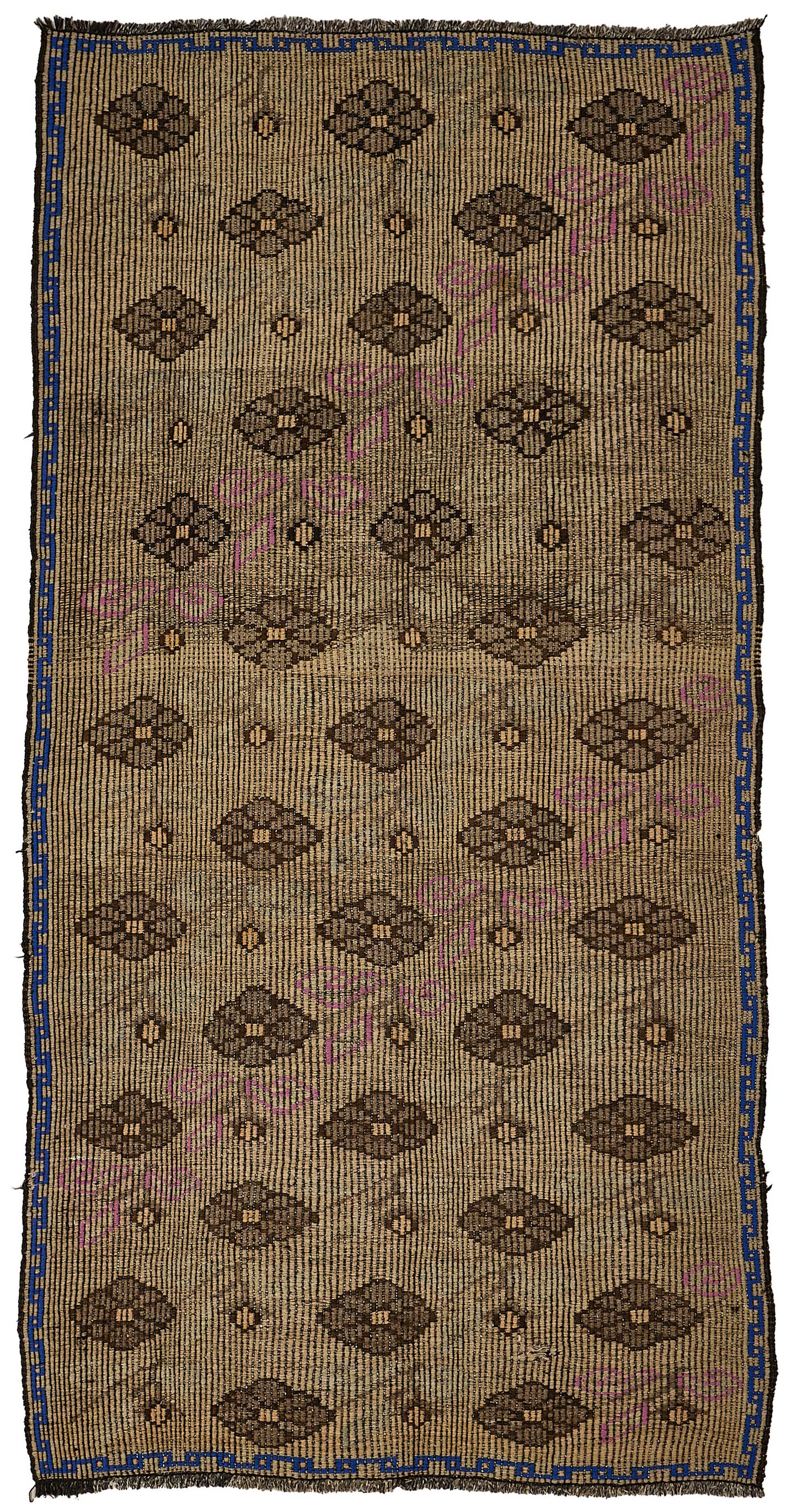 4x9 Vintage Turkish Cicim Kilim Rug - 51176
