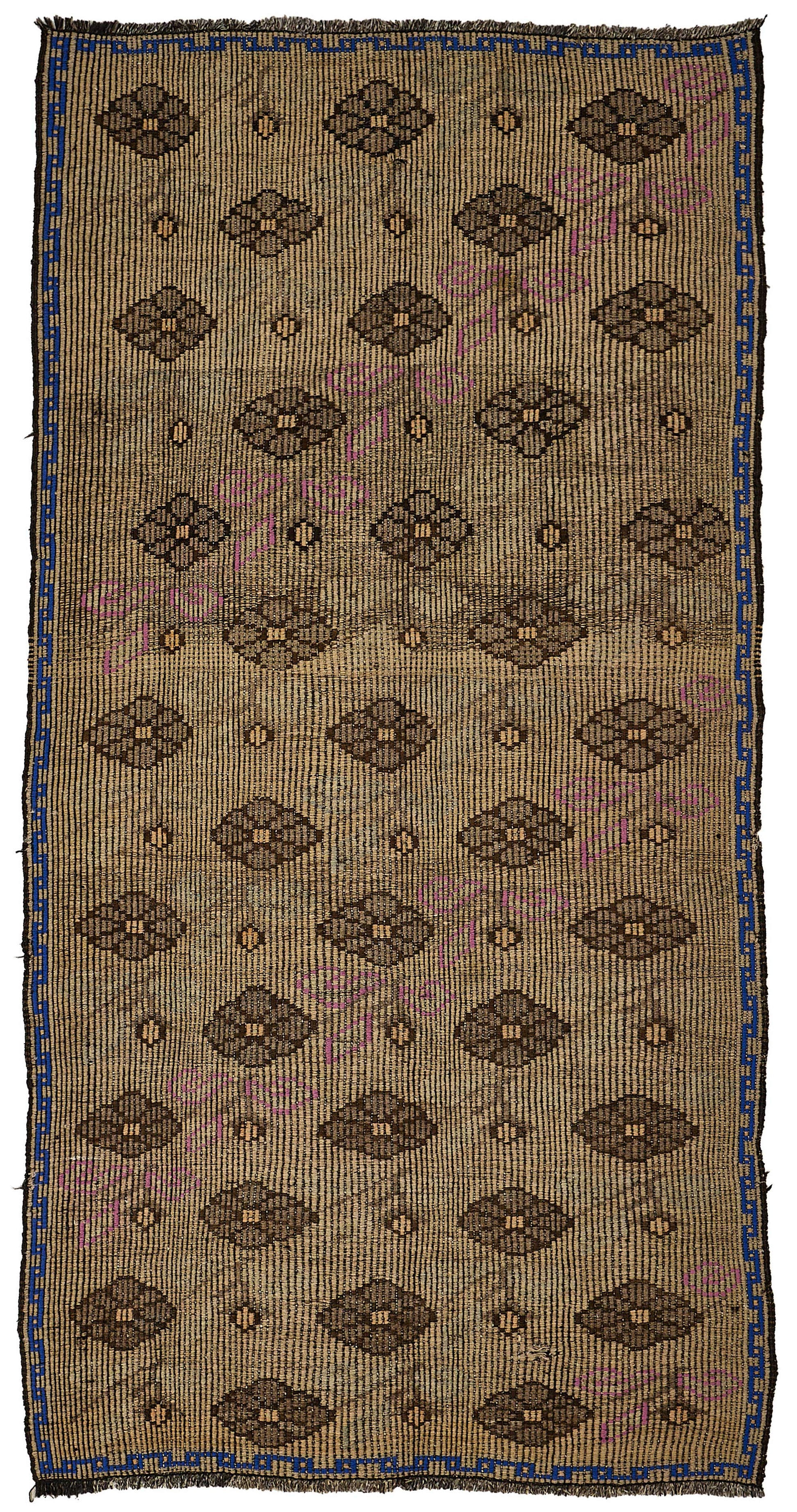 4x9 Vintage Turkish Cicim Kilim Rug - 51176