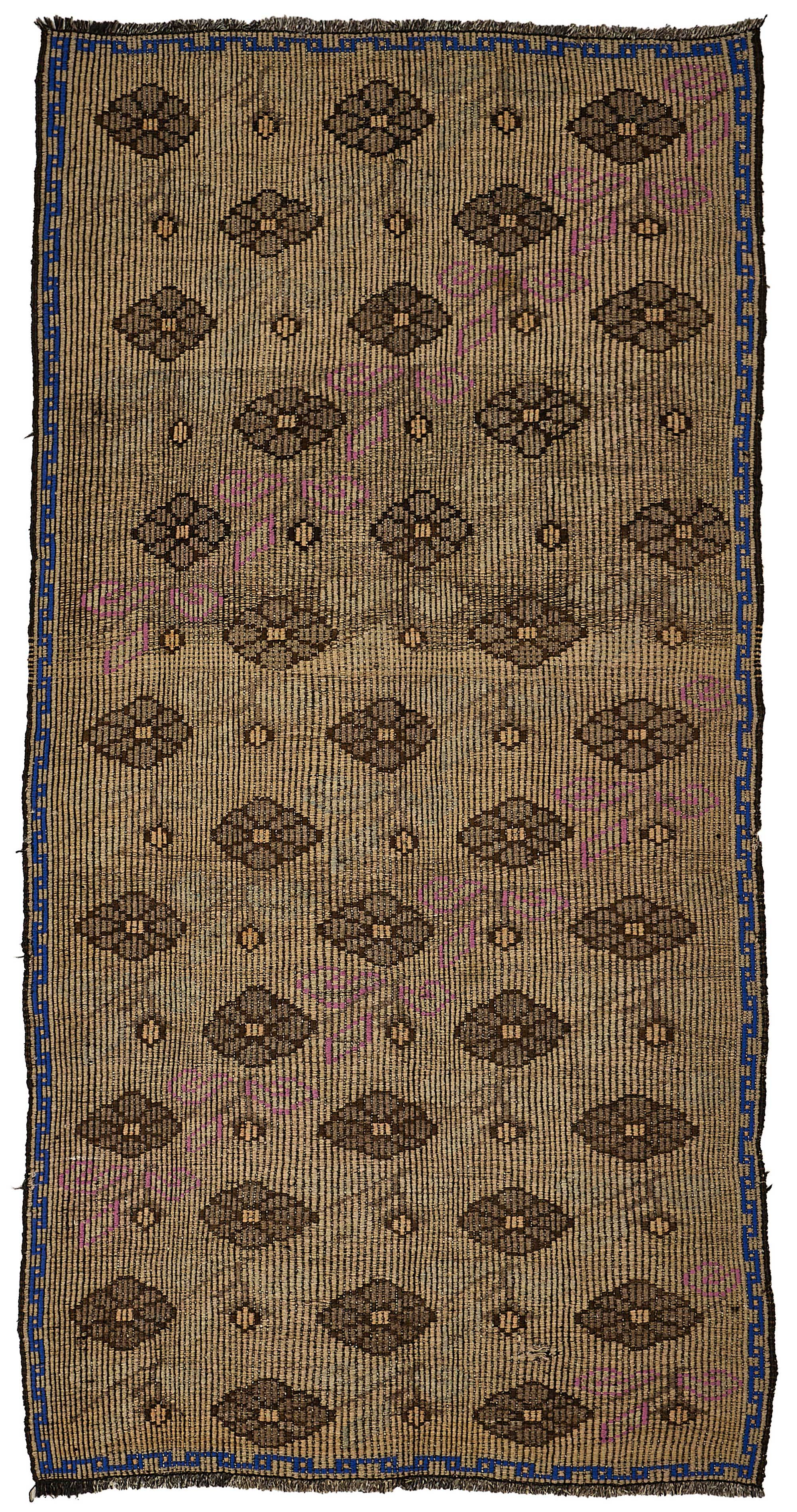 4x9 Vintage Turkish Cicim Kilim Rug - 51176