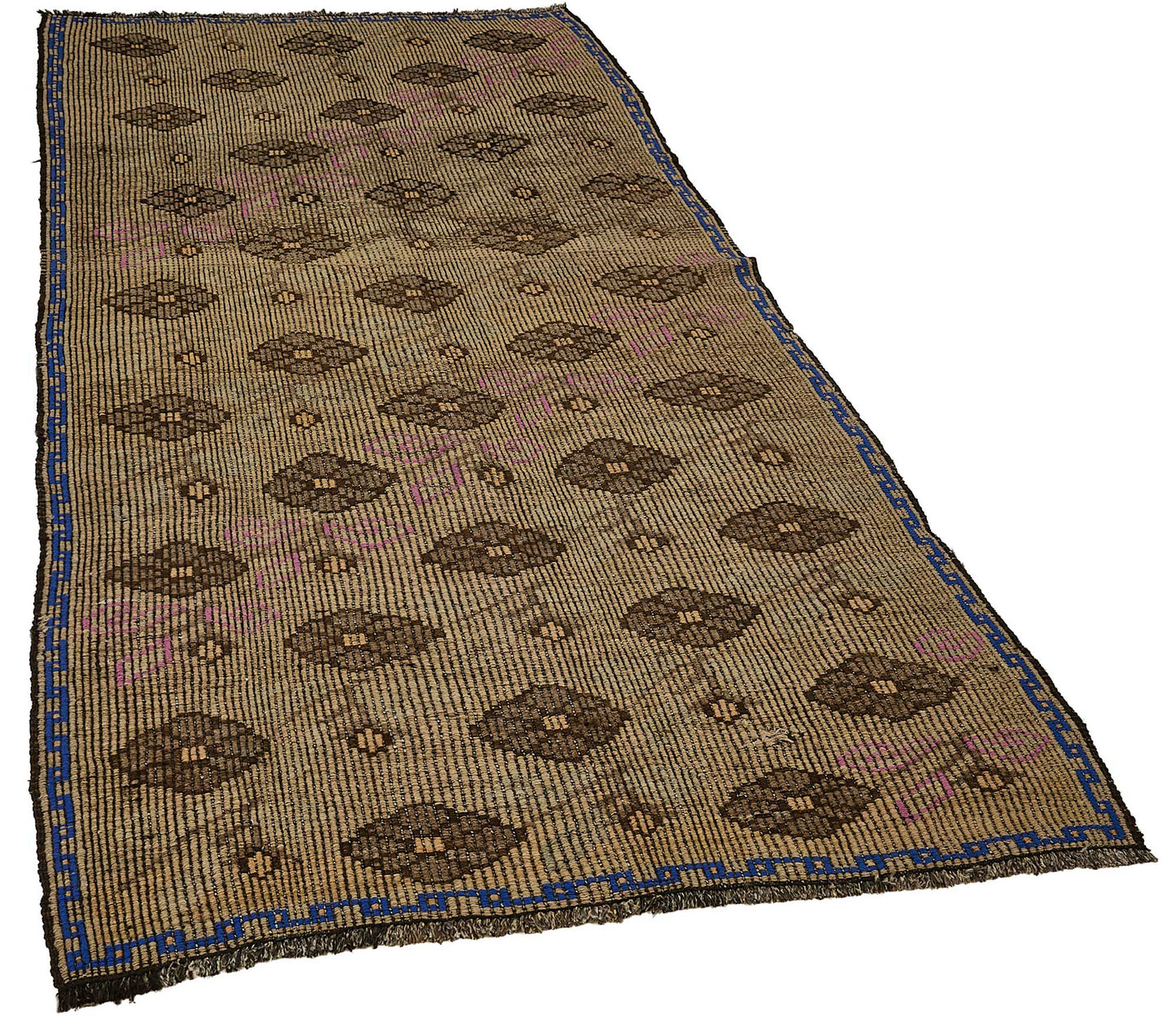 4x9 Vintage Turkish Cicim Kilim Rug - 51176