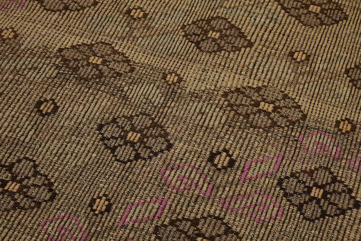 4x9 Vintage Turkish Cicim Kilim Rug - 51176