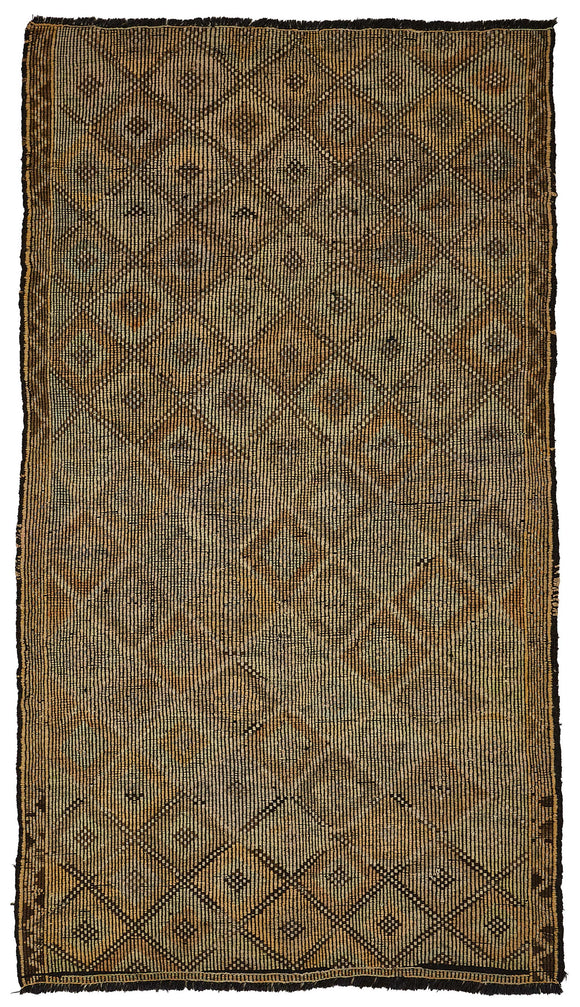 5x9 Vintage Turkish Cicim Kilim Rug - 51177
