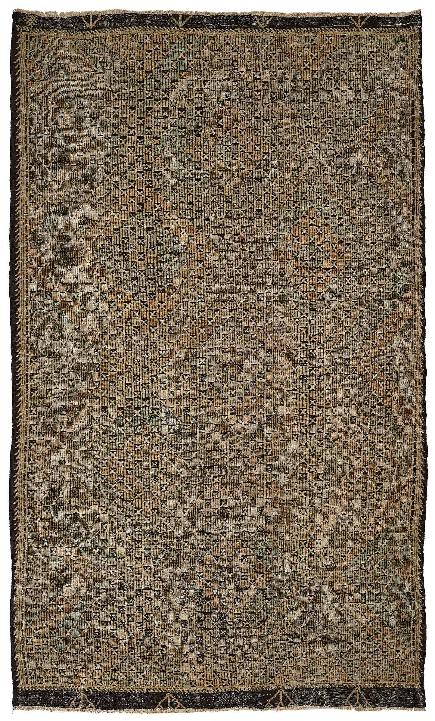 6x11 Vintage Turkish Cicim Kilim Rug - 51178