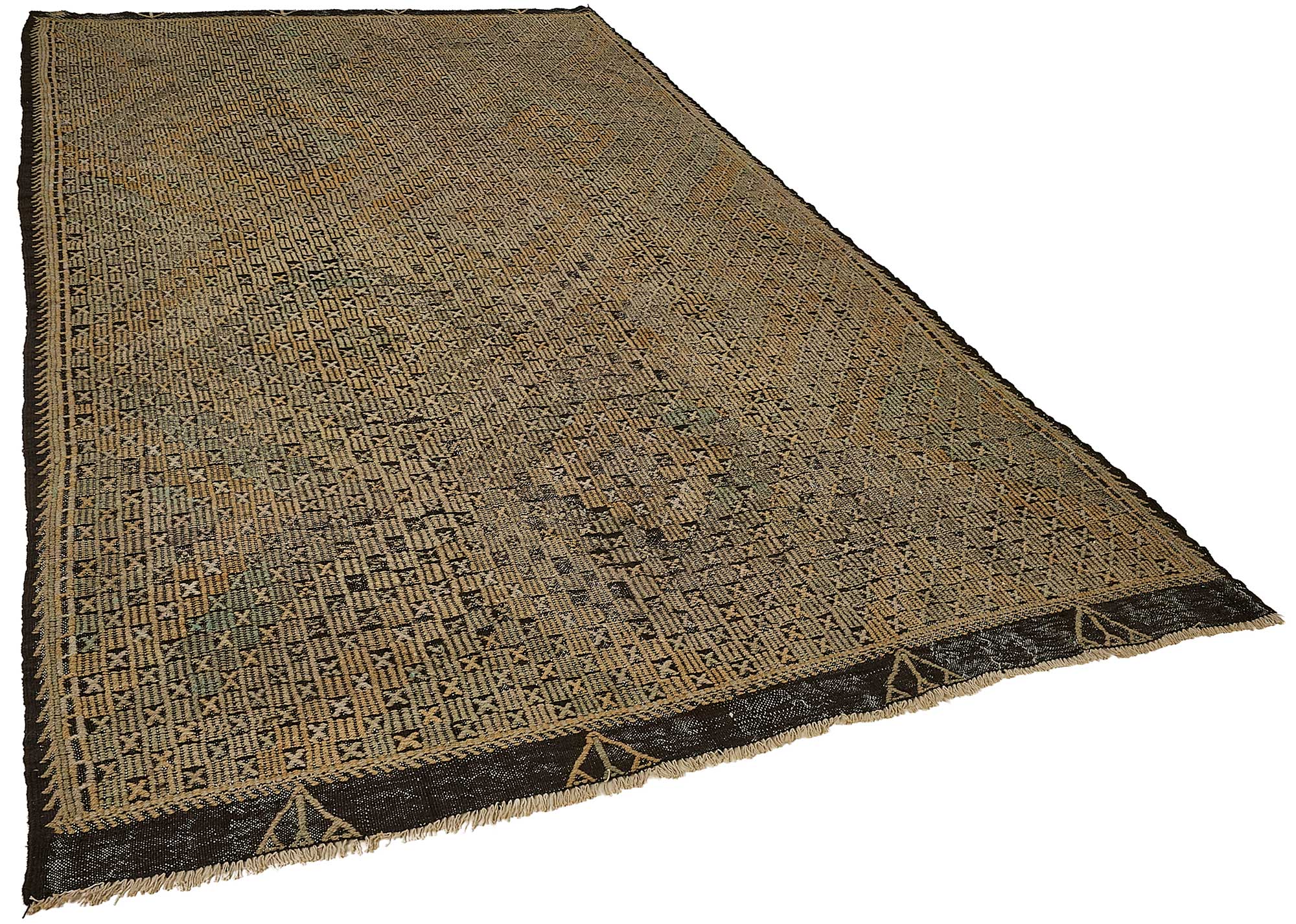 6x11 Vintage Turkish Cicim Kilim Rug - 51178