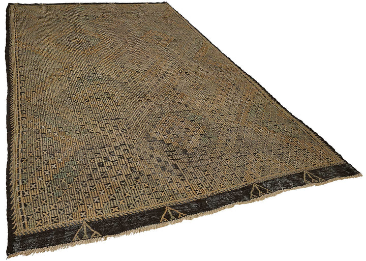 6x11 Vintage Turkish Cicim Kilim Rug - 51178