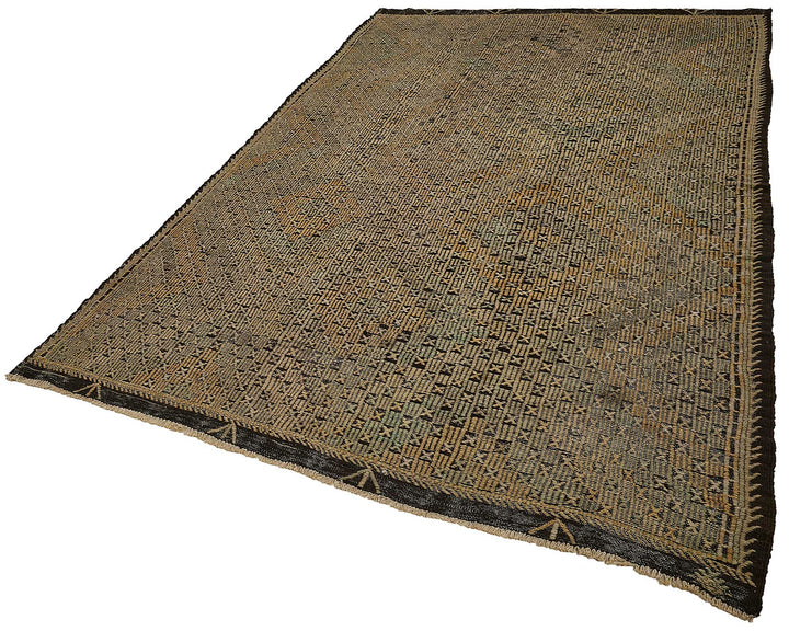 6x11 Vintage Turkish Cicim Kilim Rug - 51178