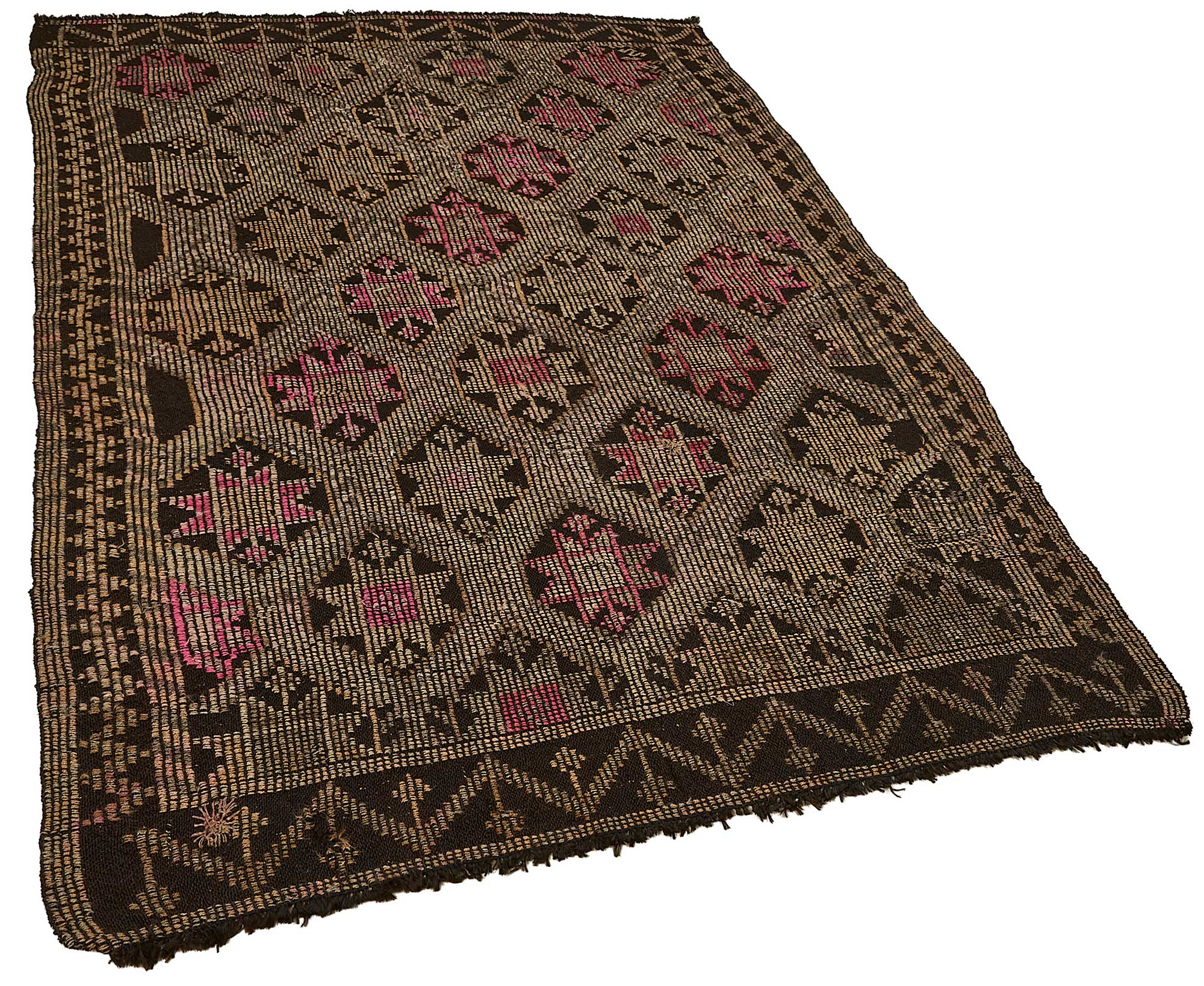5x8 Vintage Turkish Cicim Kilim Rug - 51179