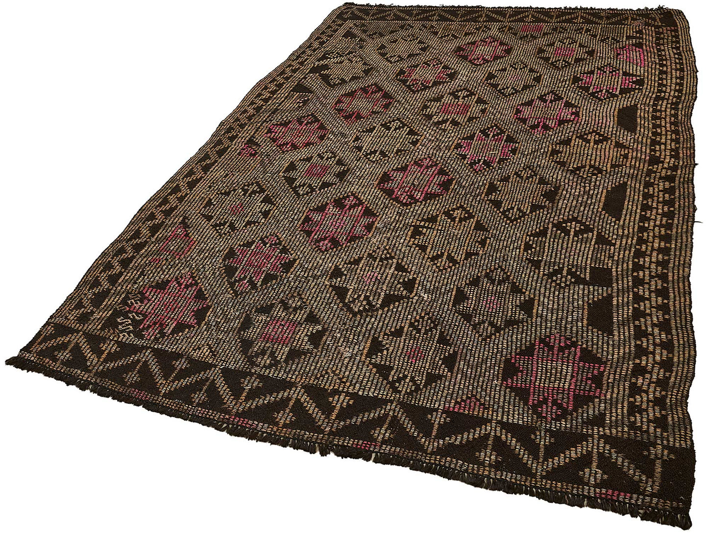 5x8 Vintage Turkish Cicim Kilim Rug - 51179