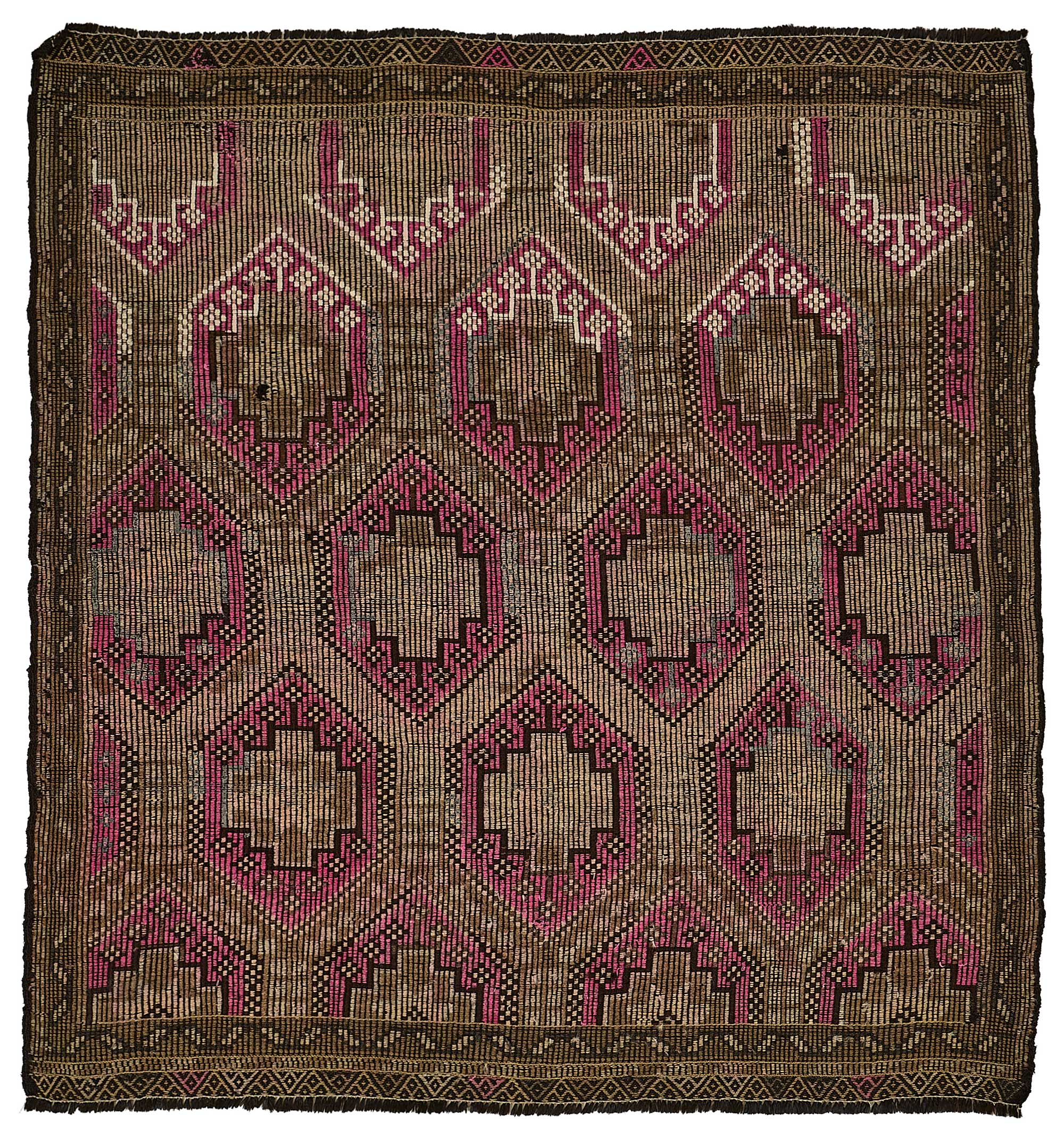 6x6 Vintage Turkish Cicim Kilim Rug - 51180