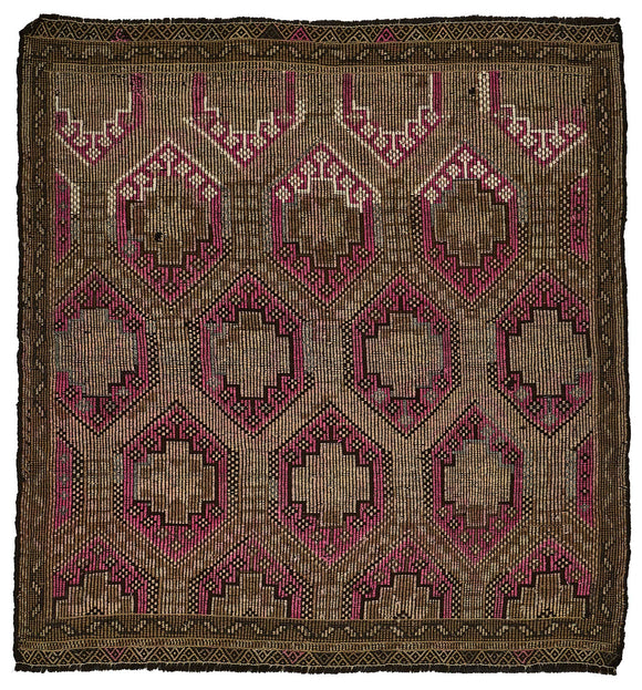 6x6 Vintage Turkish Cicim Kilim Rug - 51180
