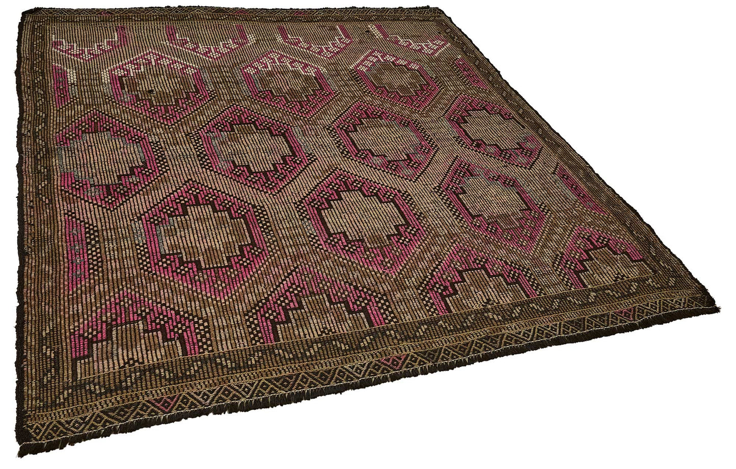 6x6 Vintage Turkish Cicim Kilim Rug - 51180