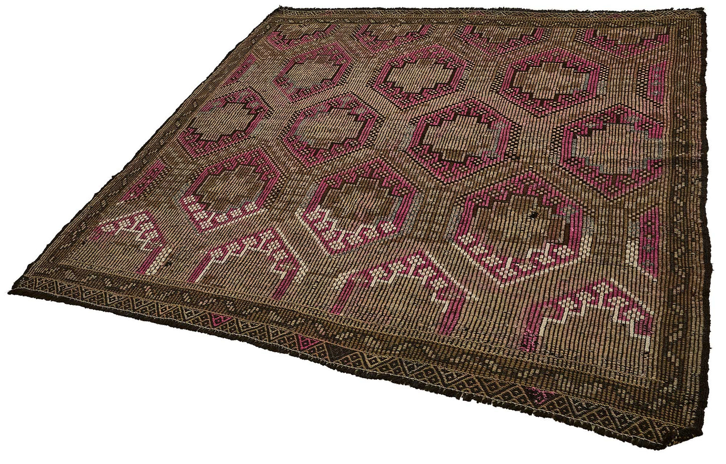6x6 Vintage Turkish Cicim Kilim Rug - 51180
