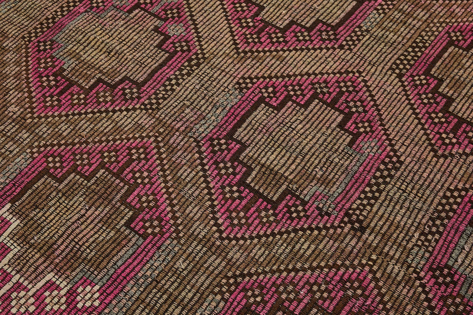 6x6 Vintage Turkish Cicim Kilim Rug - 51180