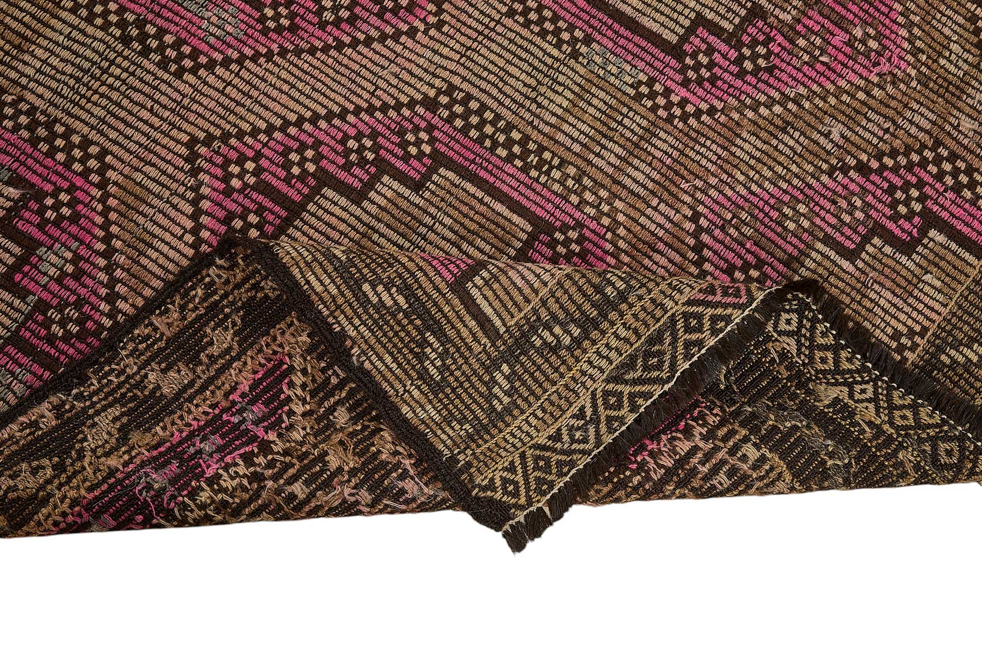 6x6 Vintage Turkish Cicim Kilim Rug - 51180