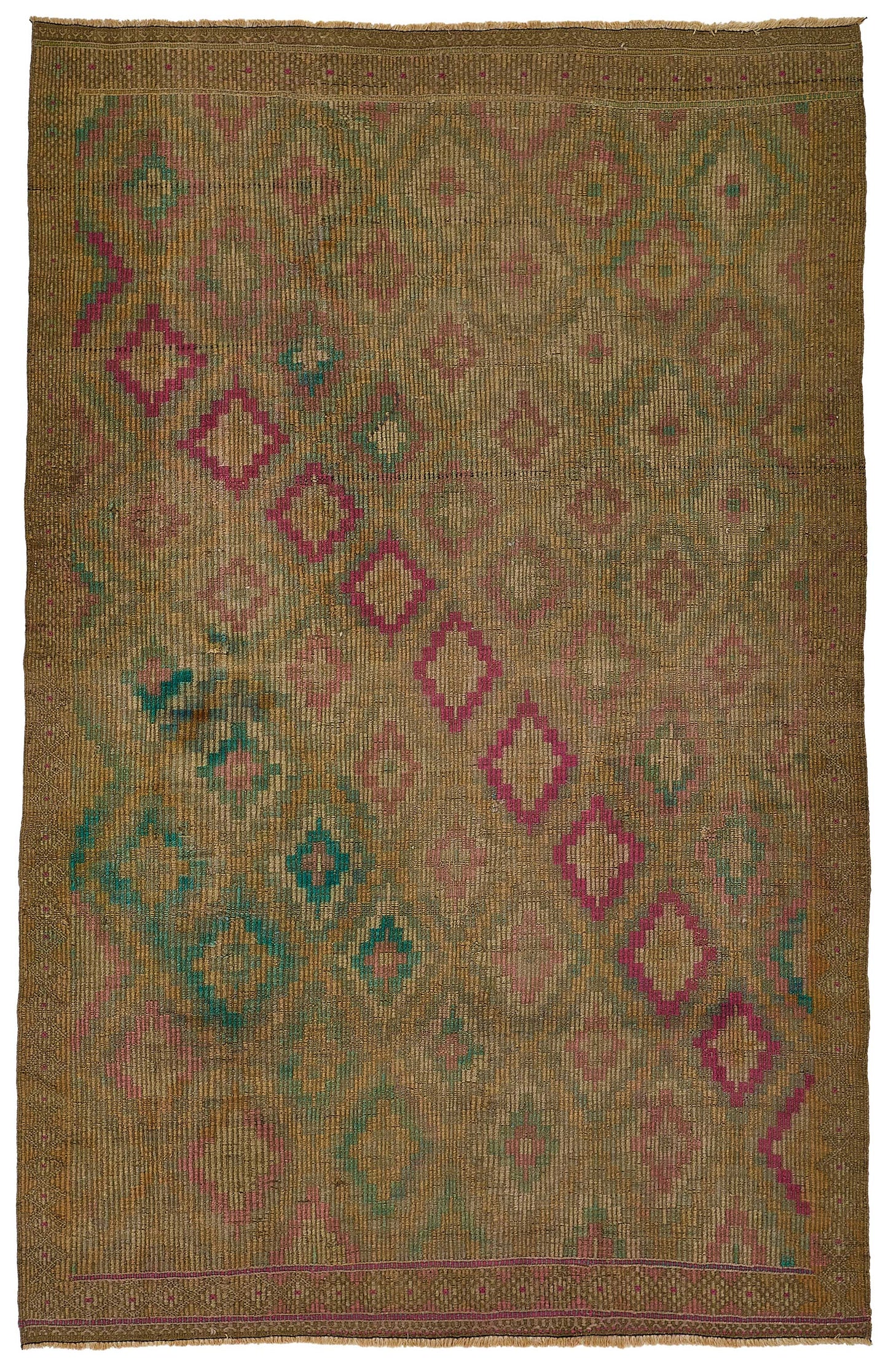 6x10 Vintage Turkish Cicim Kilim Rug - 51182