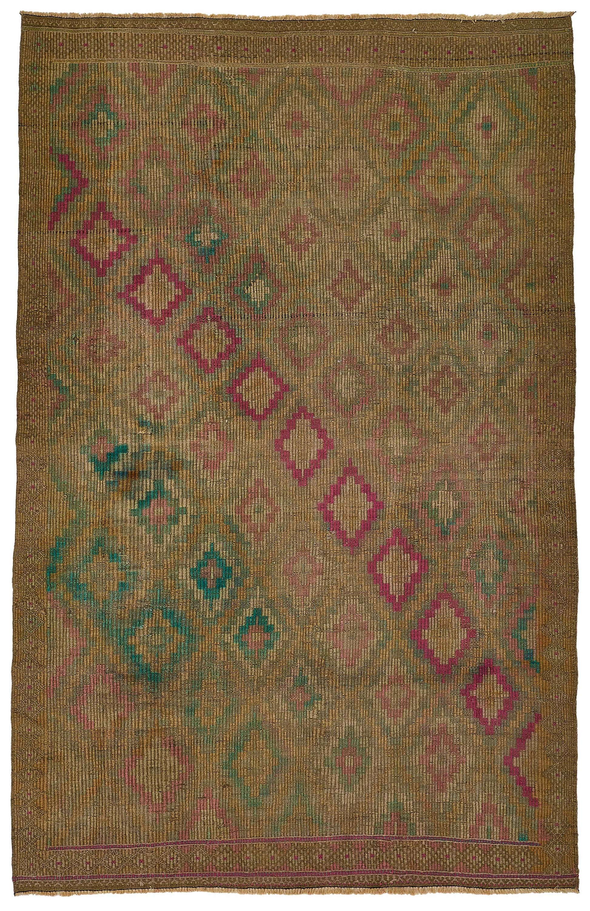 6x10 Vintage Turkish Cicim Kilim Rug - 51182