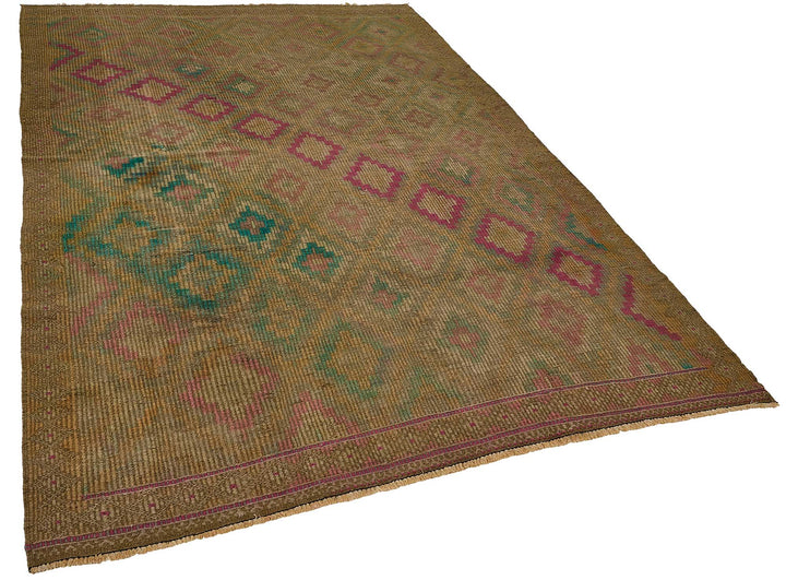 6x10 Vintage Turkish Cicim Kilim Rug - 51182