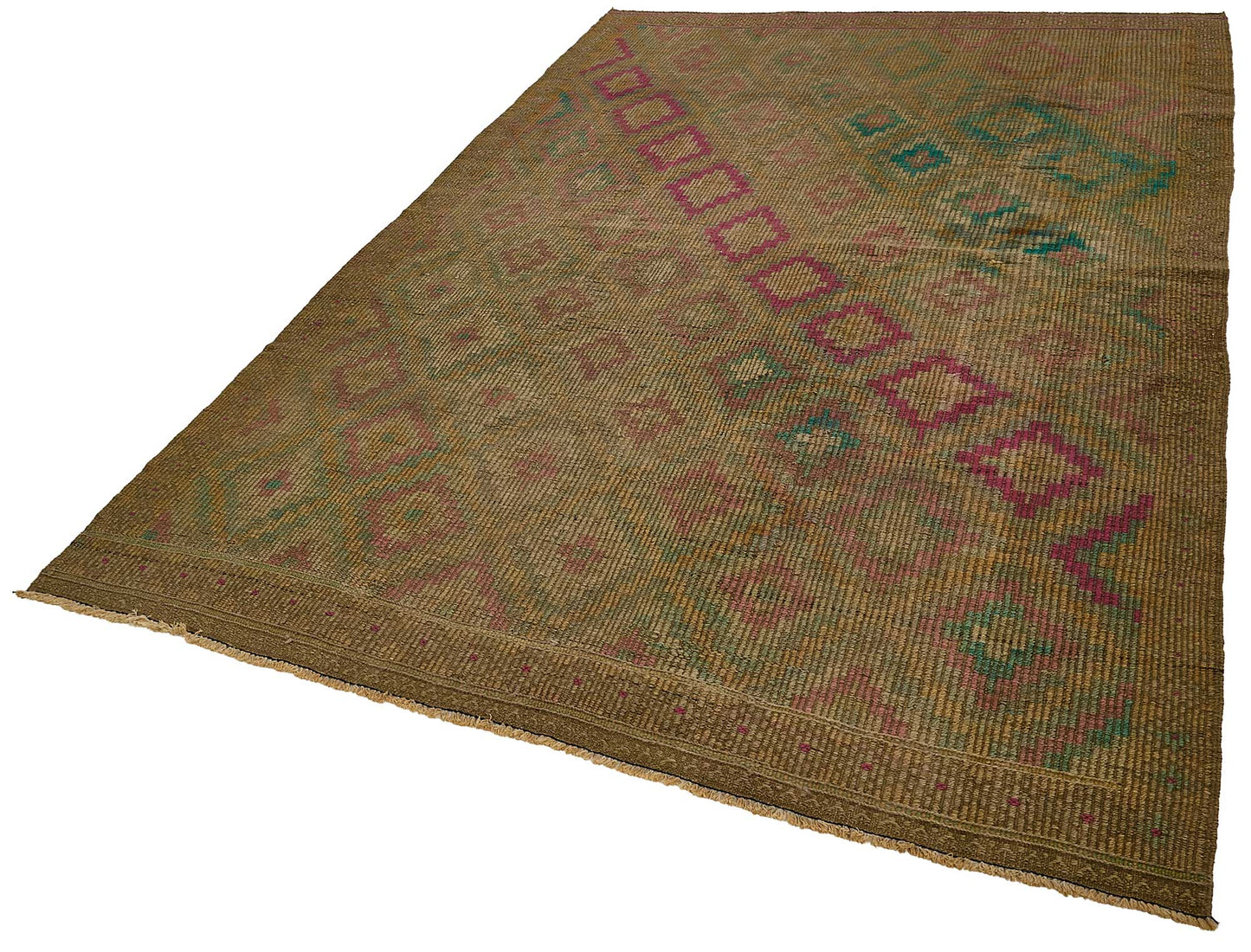 6x10 Vintage Turkish Cicim Kilim Rug - 51182