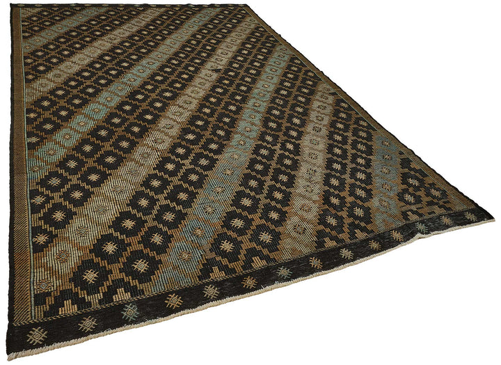 7x11 Vintage Turkish Cicim Kilim Rug - 51183