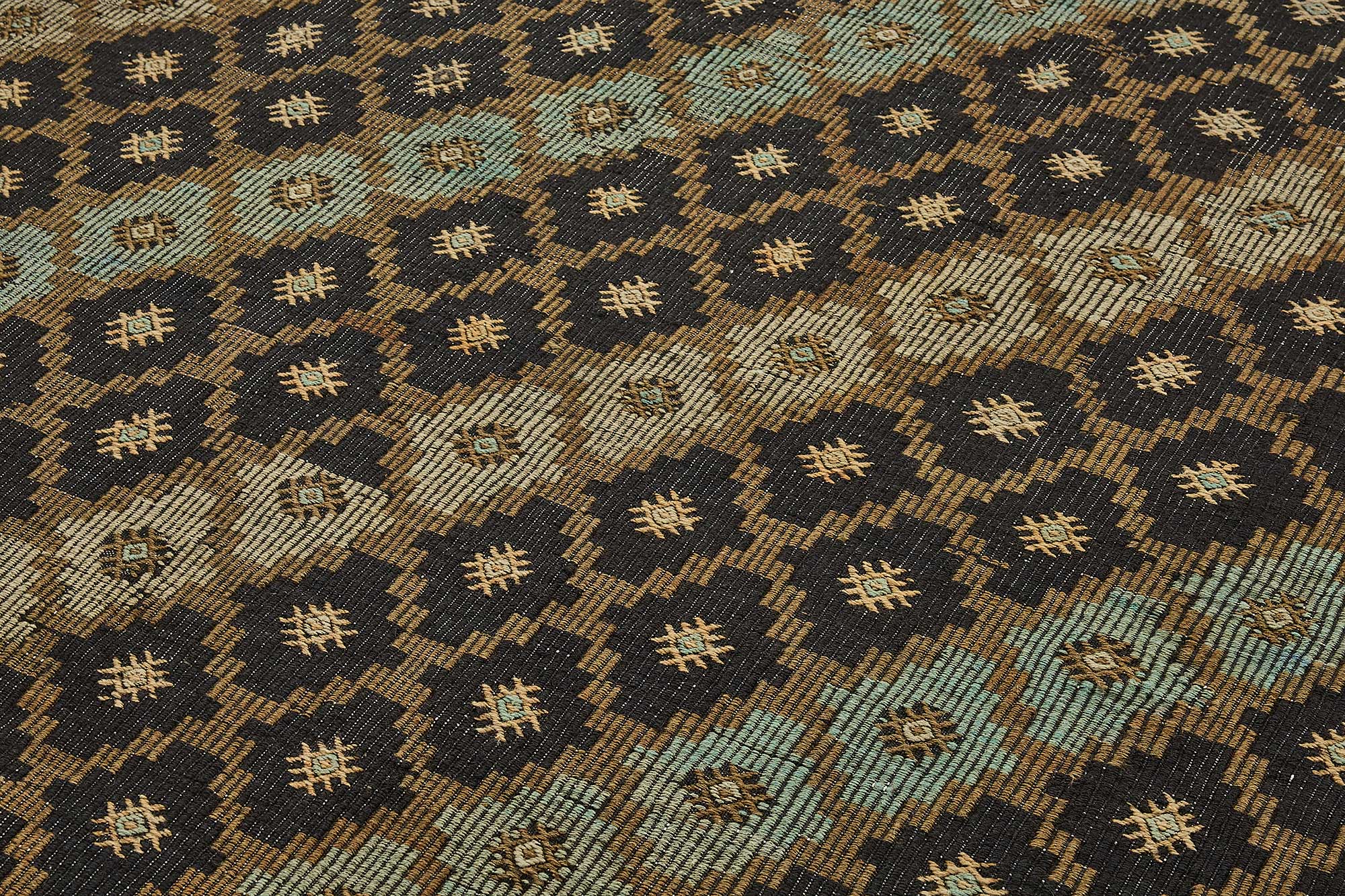 7x11 Vintage Turkish Cicim Kilim Rug - 51183