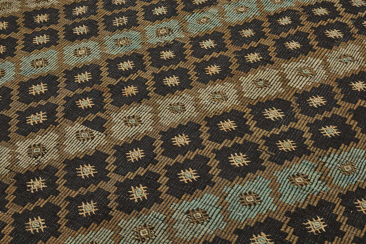 7x11 Vintage Turkish Cicim Kilim Rug - 51183