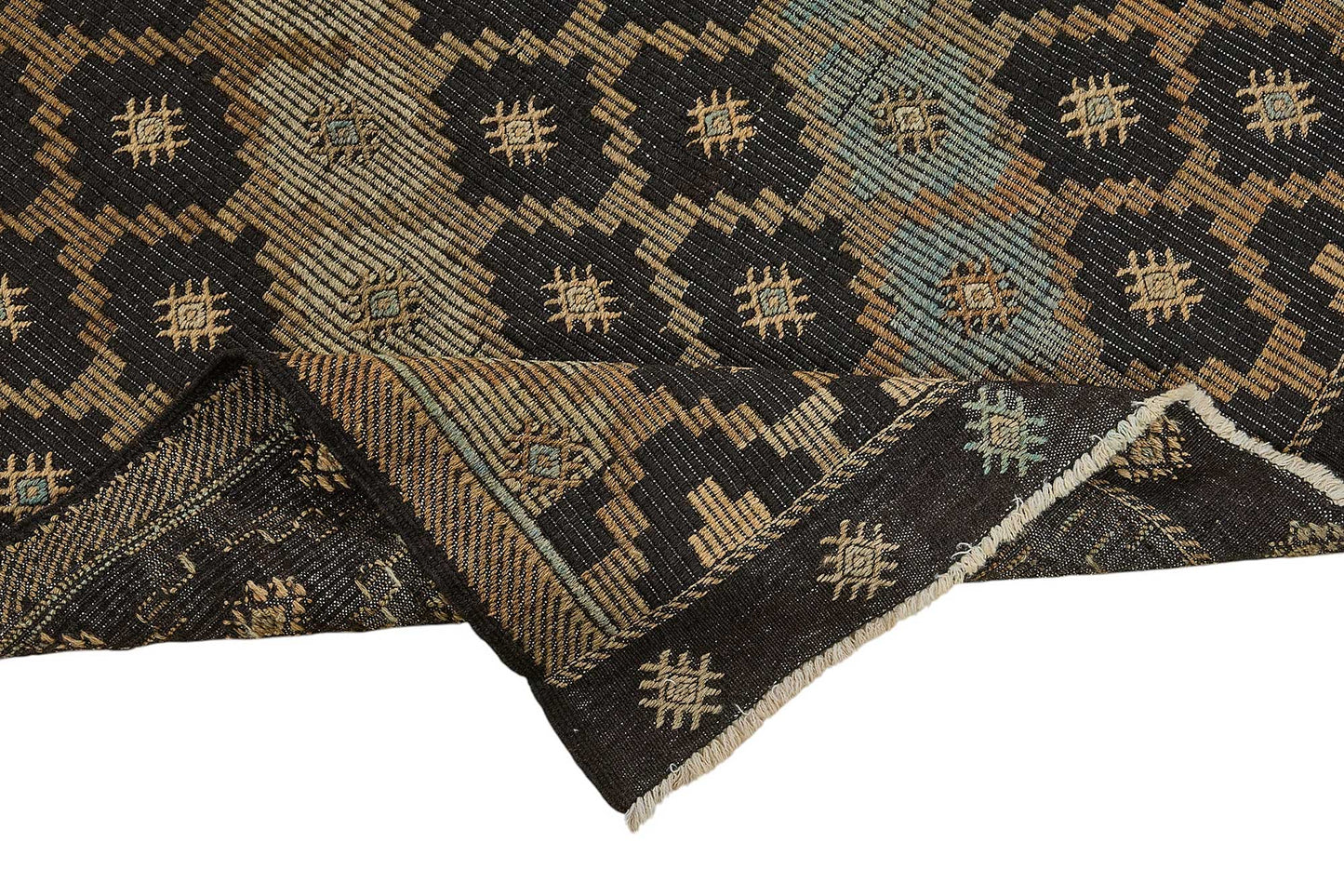 7x11 Vintage Turkish Cicim Kilim Rug - 51183