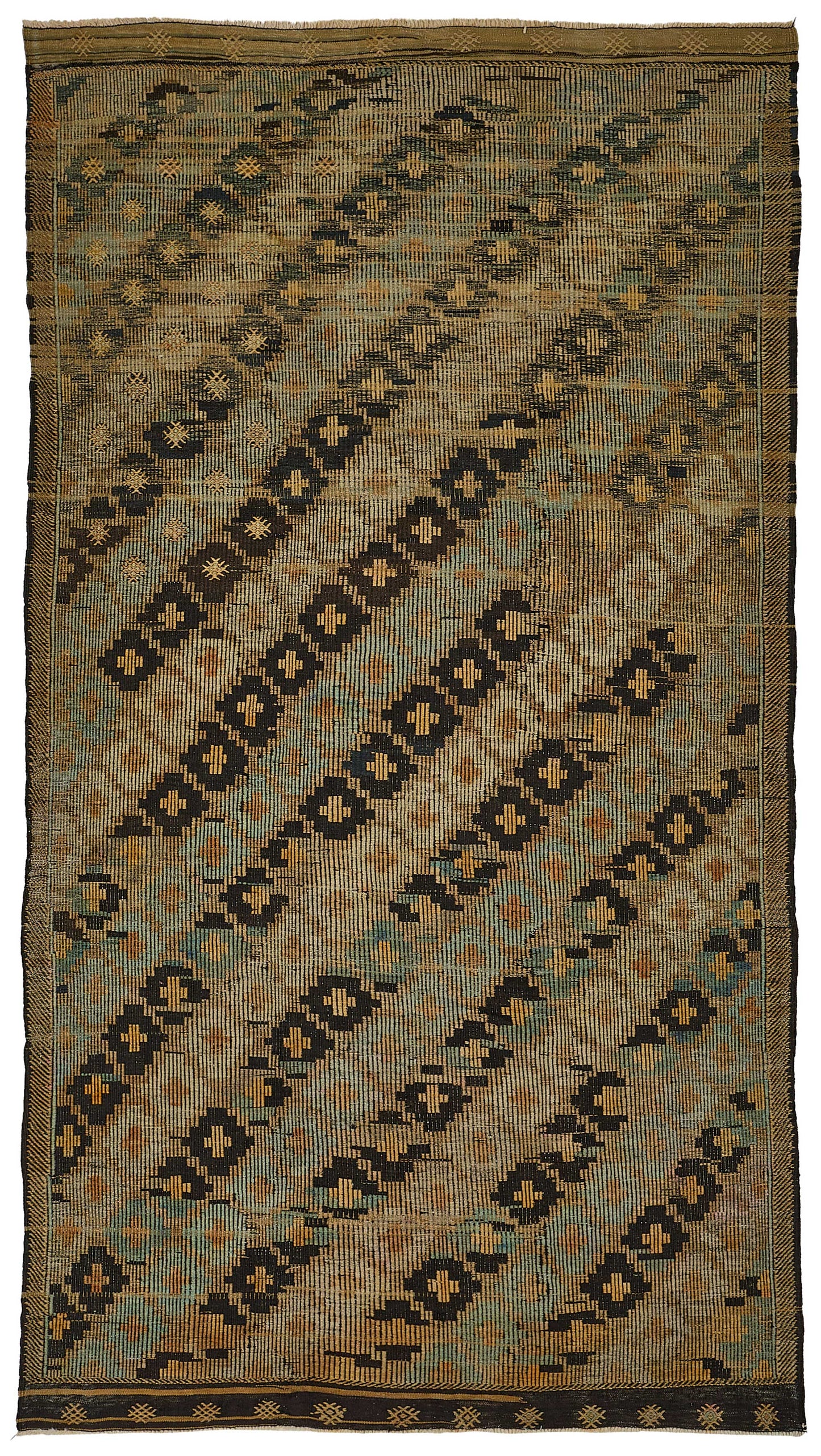 6x11 Vintage Turkish Cicim Kilim Rug - 51184