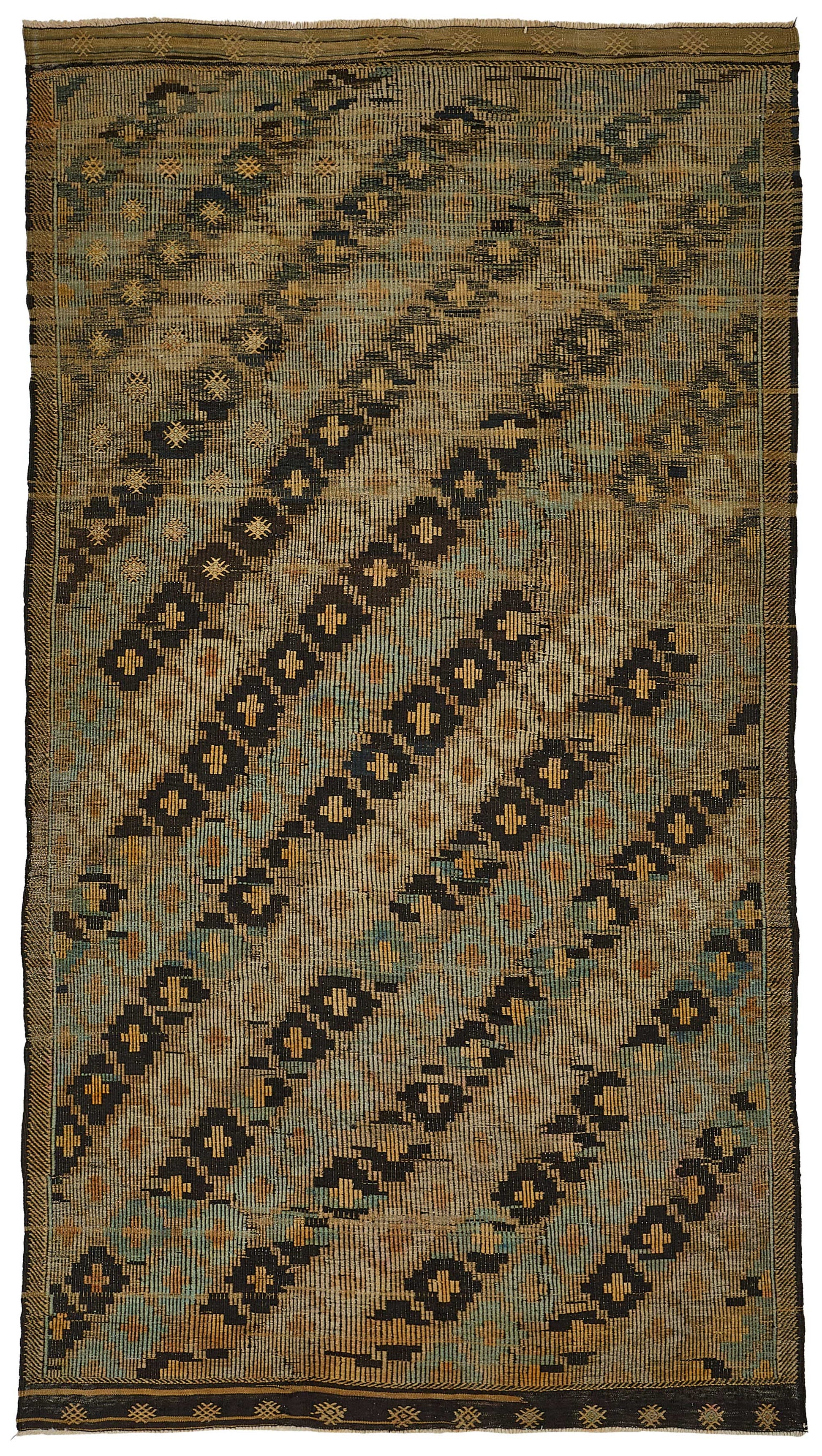 6x11 Vintage Turkish Cicim Kilim Rug - 51184