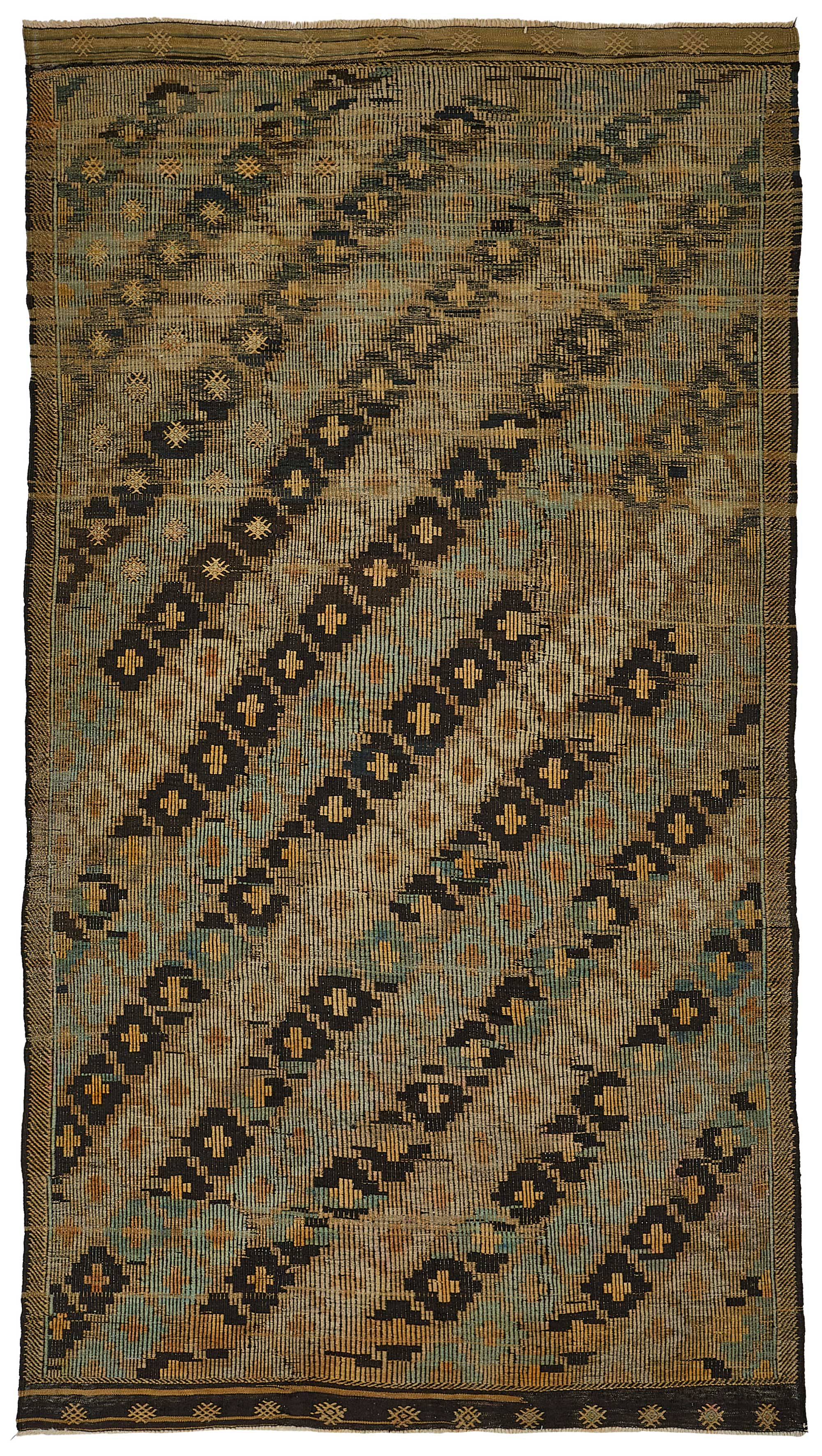 6x11 Vintage Turkish Cicim Kilim Rug - 51184