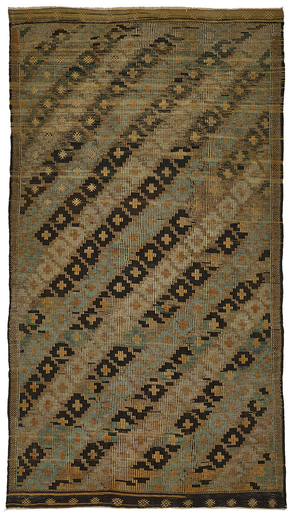 6x11 Vintage Turkish Cicim Kilim Rug - 51184