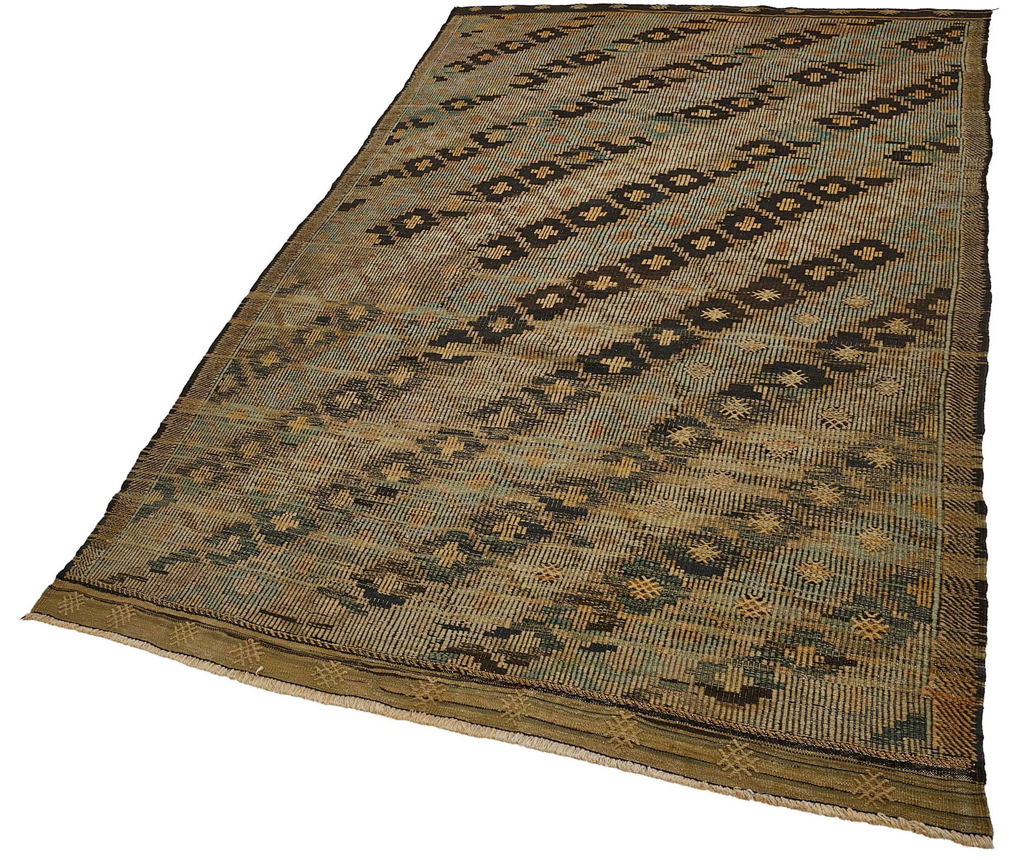 6x11 Vintage Turkish Cicim Kilim Rug - 51184