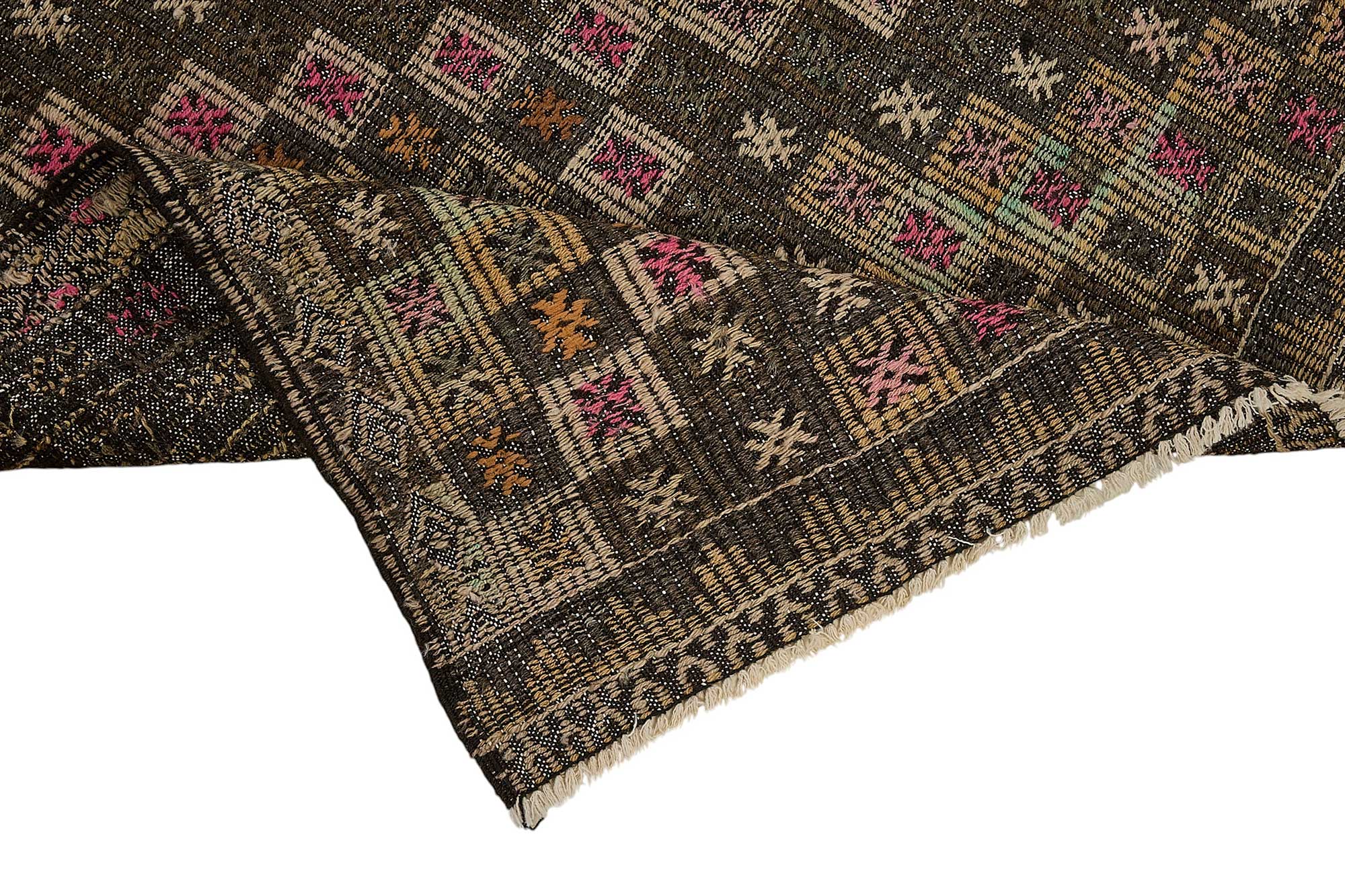 7x9 Vintage Turkish Cicim Kilim Rug - 51185