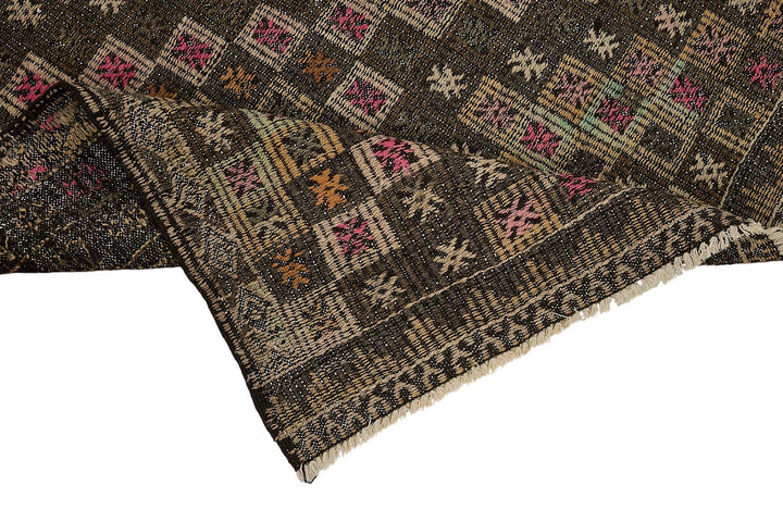 7x9 Vintage Turkish Cicim Kilim Rug - 51185