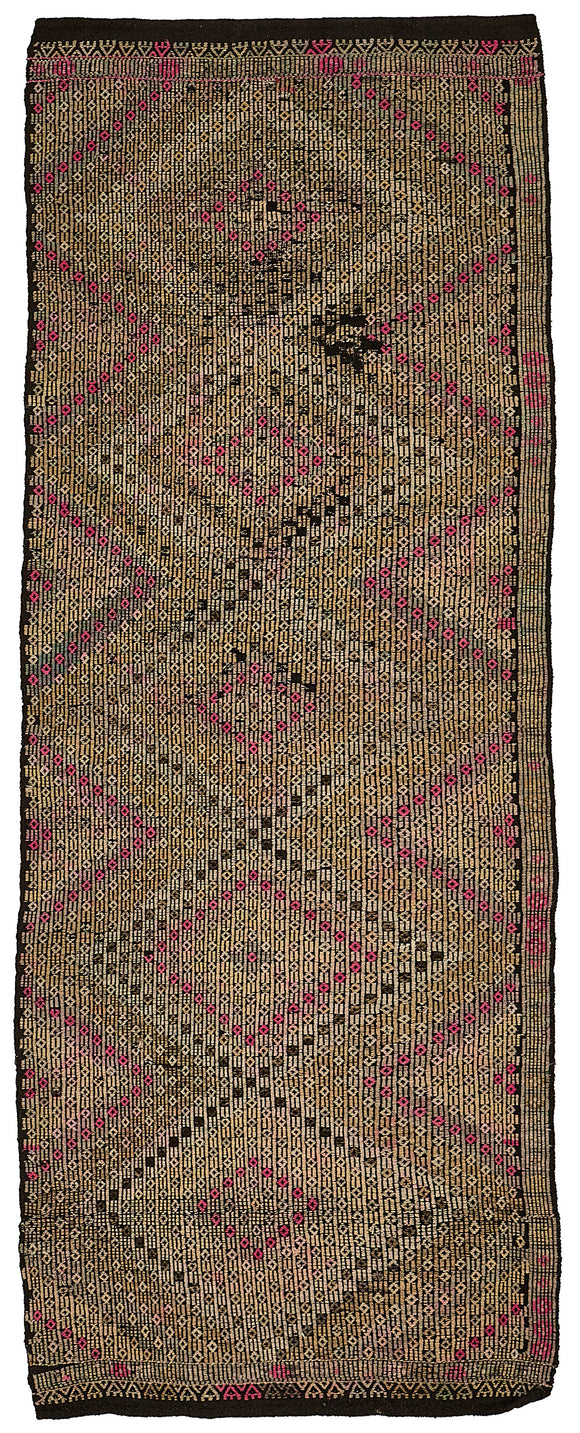 3x9 Vintage Turkish Cicim Kilim Rug - 51186