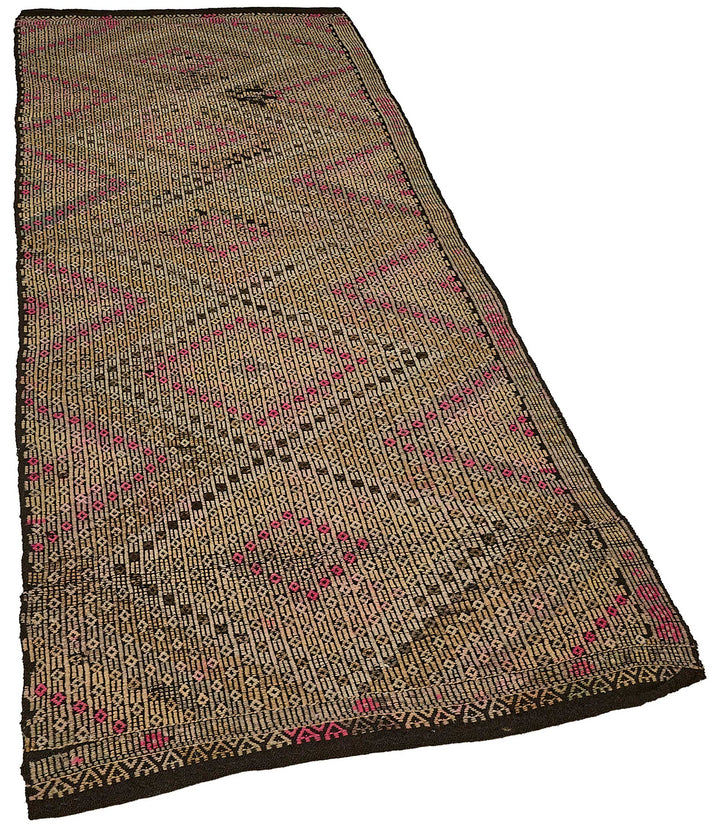 3x9 Vintage Turkish Cicim Kilim Rug - 51186