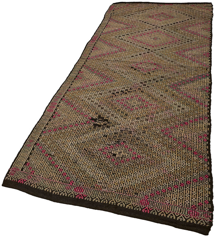 3x9 Vintage Turkish Cicim Kilim Rug - 51186