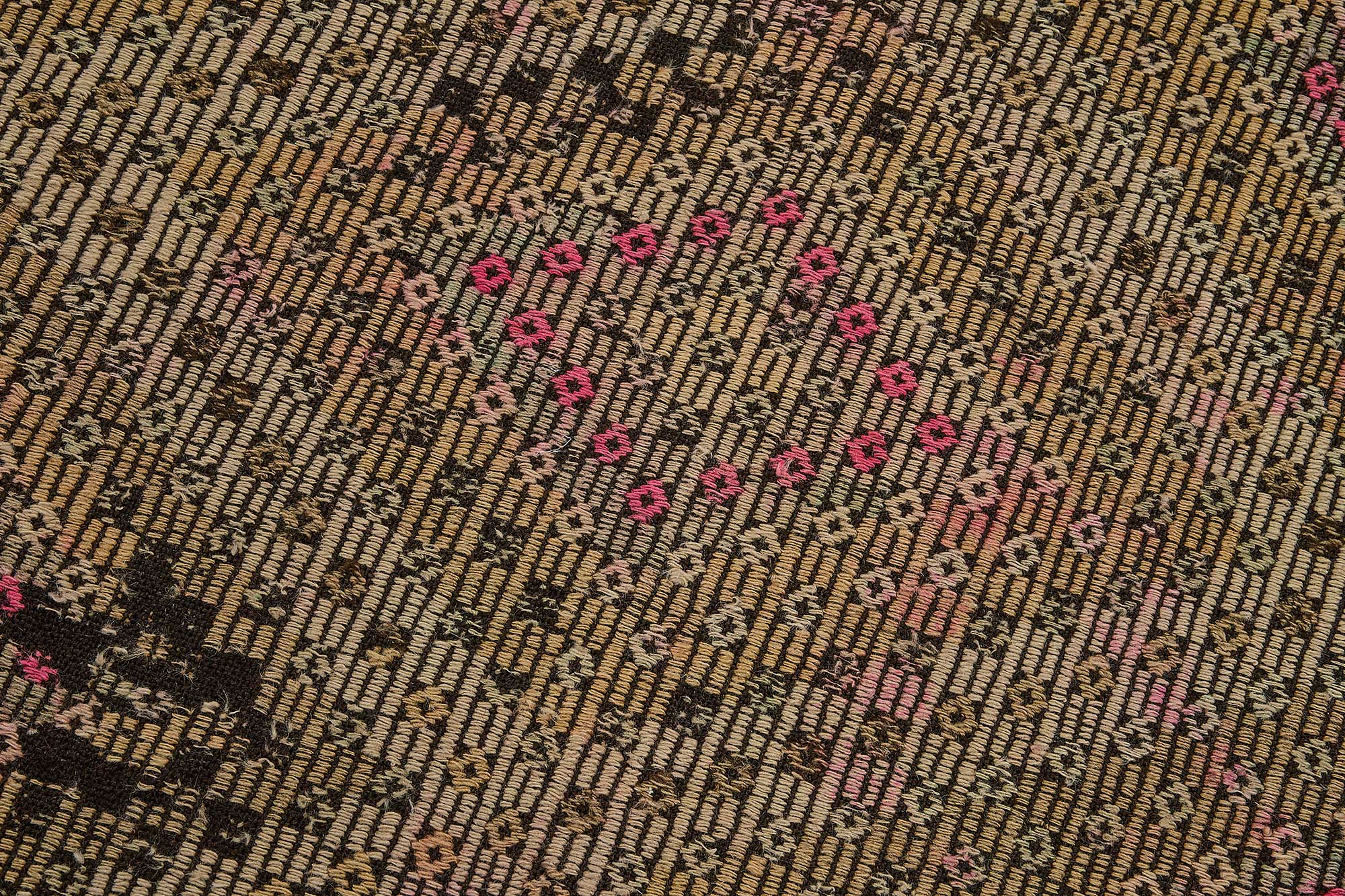 3x9 Vintage Turkish Cicim Kilim Rug - 51186