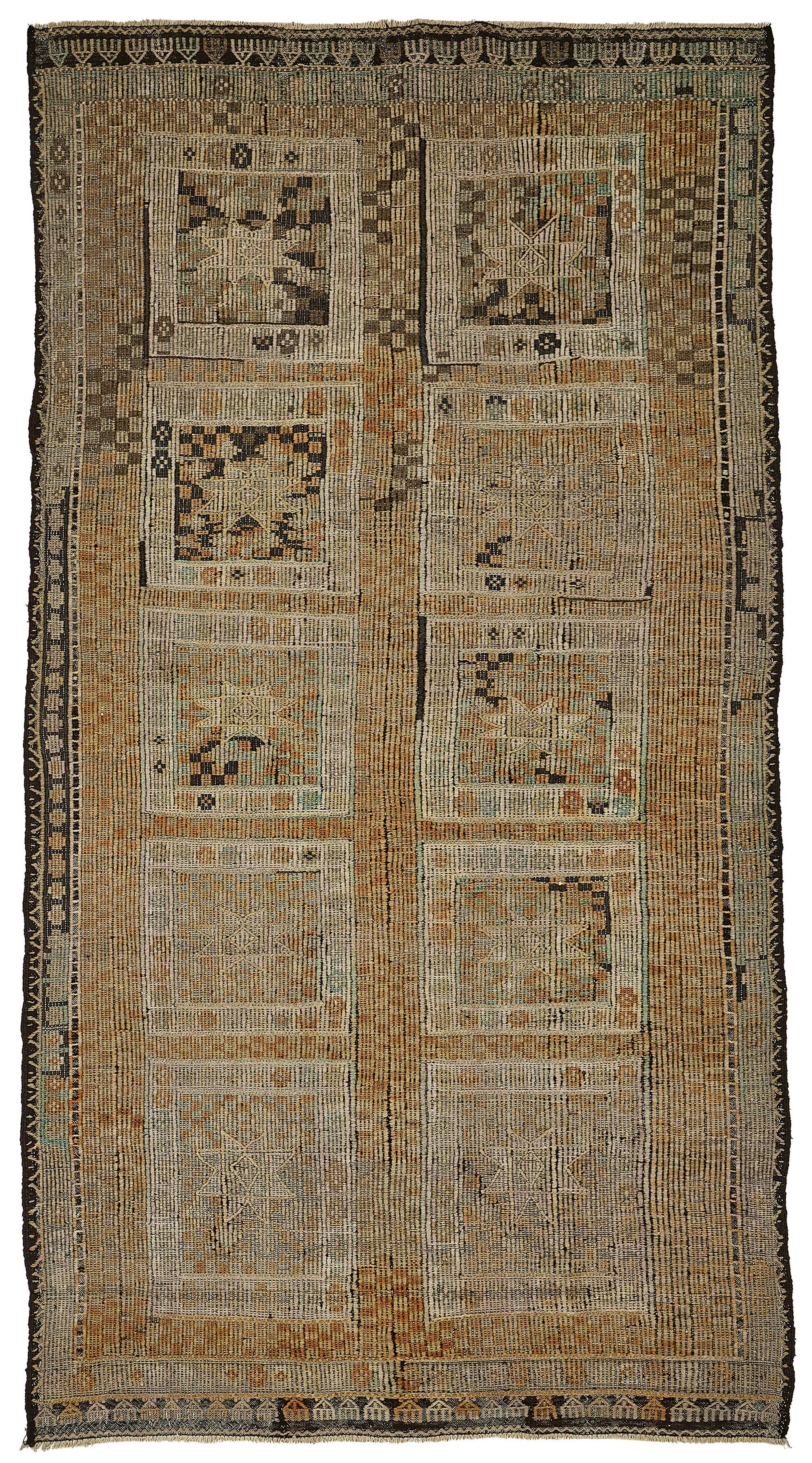 6x11 Vintage Turkish Cicim Kilim Rug - 51187